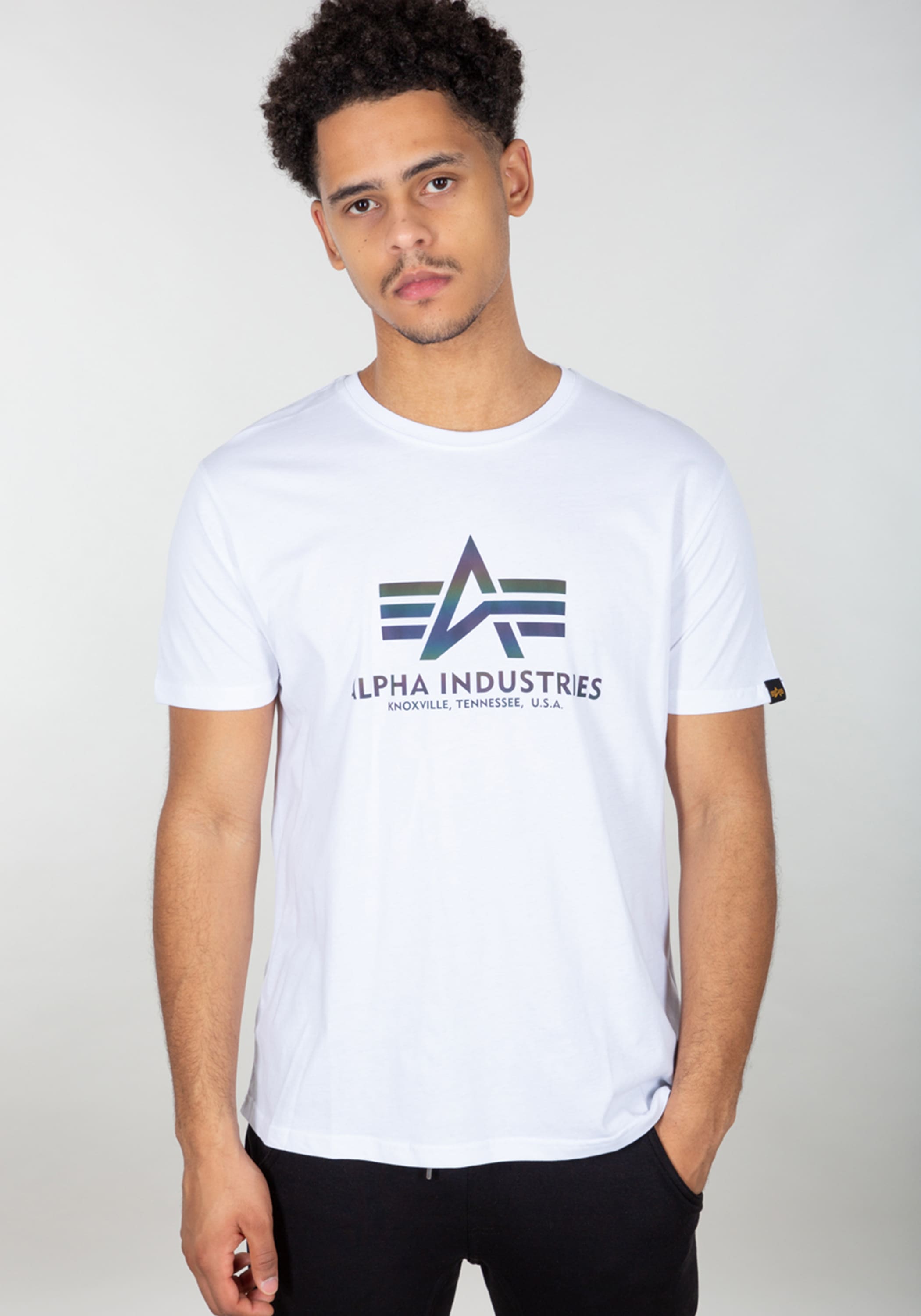 Alpha Industries T-Shirt »Alpha Industries Men - T-Shirts Basic T-Shirt BL Rainbow Ref.«