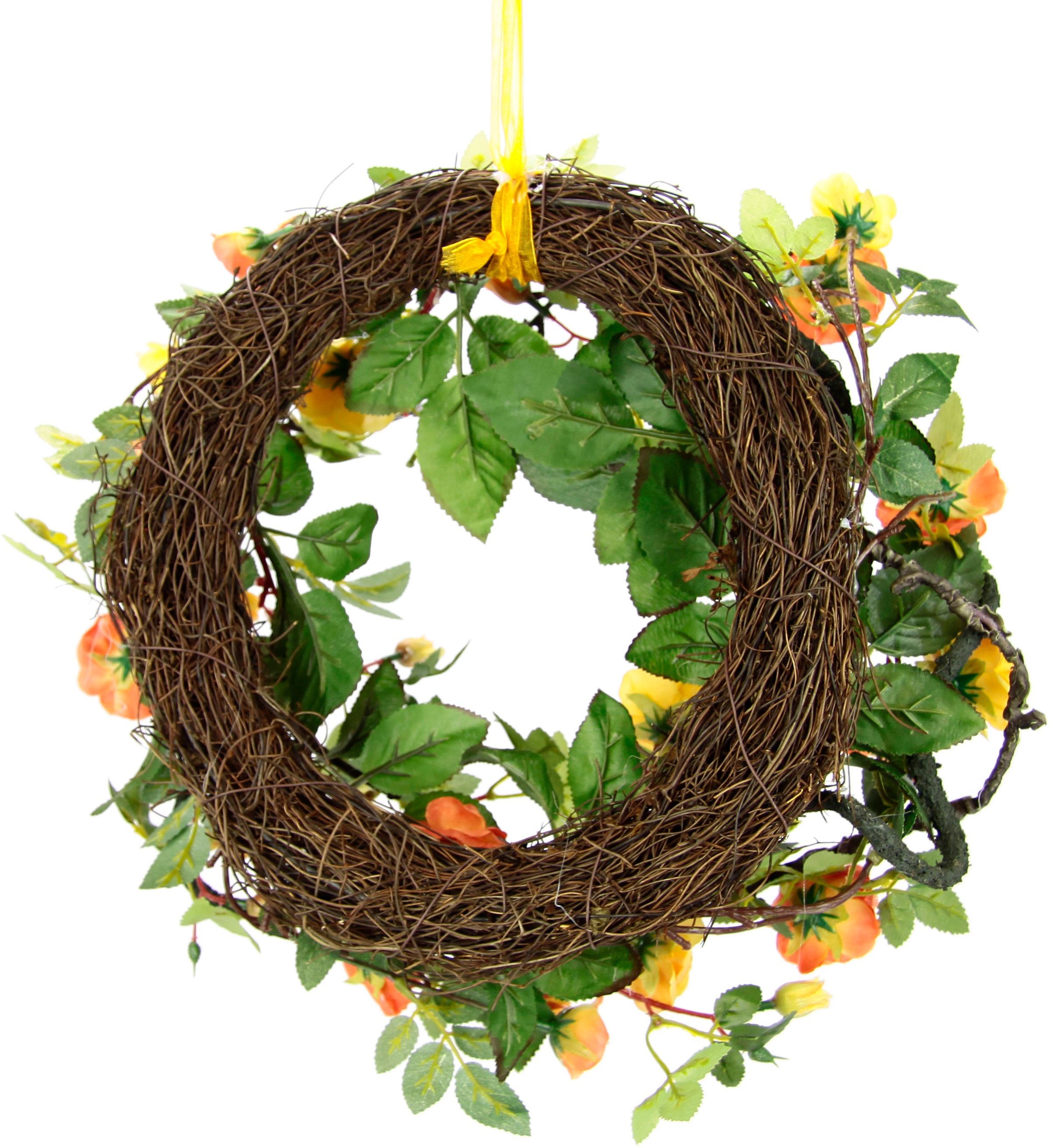 I.GE.A. Kunstkranz "Wildrosen", Rosenkranz, Türkranz, Rosenblüten günstig online kaufen