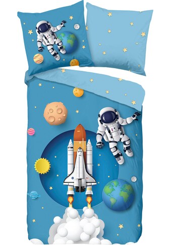 good morning Kinderbettwäsche »Spaceworld«, (2 tlg.), 100% Baumwolle kaufen