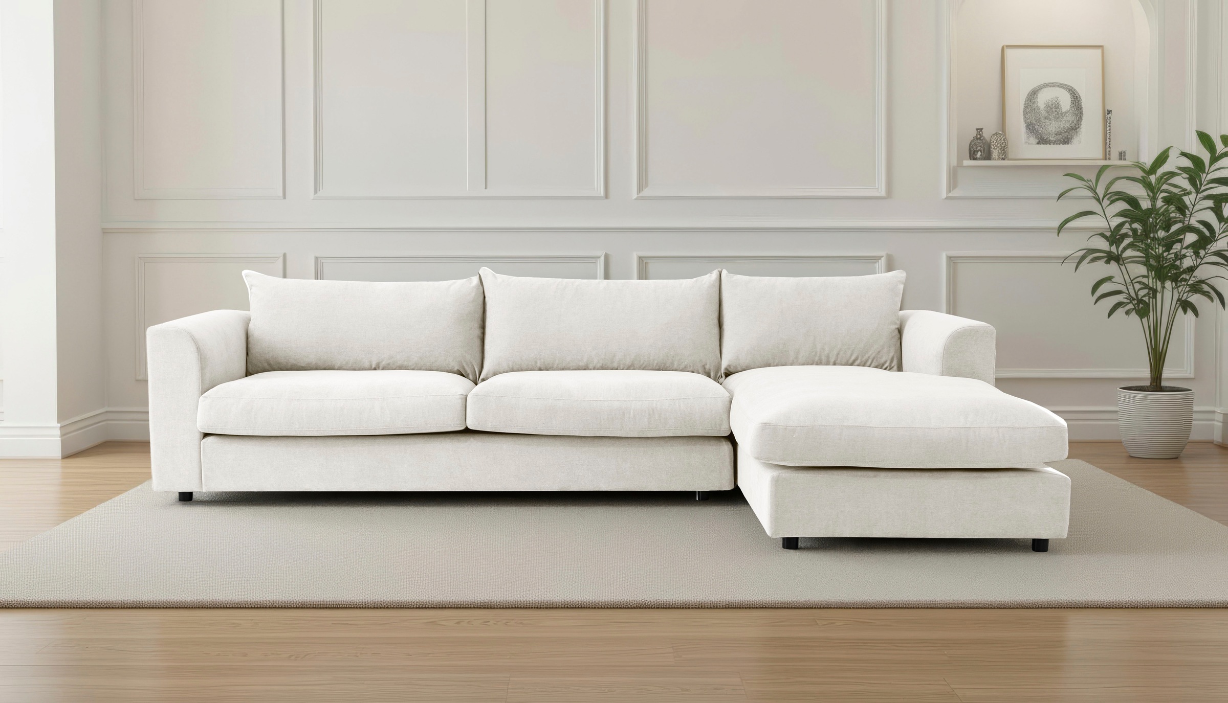 LeGer Home by Lena Gercke Ecksofa »Avelina« Breite 297 cm, in Cord- und Che günstig online kaufen