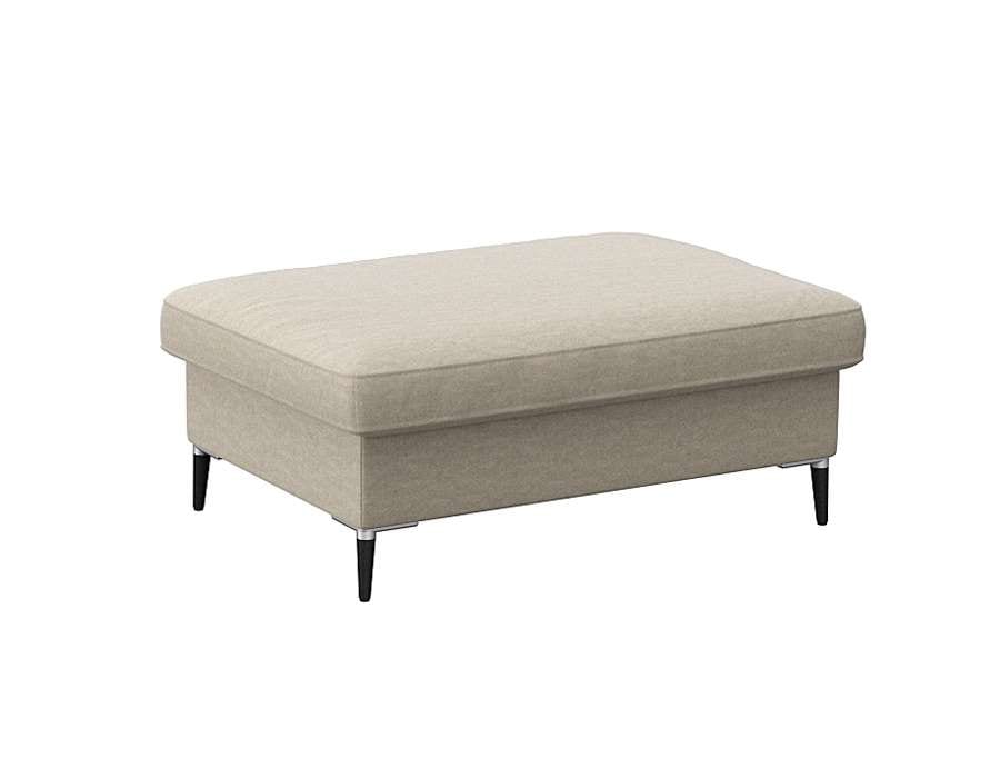 FLEXLUX Pouf »Fiore«, Kaltschaum, Füße Alu+schwarz günstig online kaufen