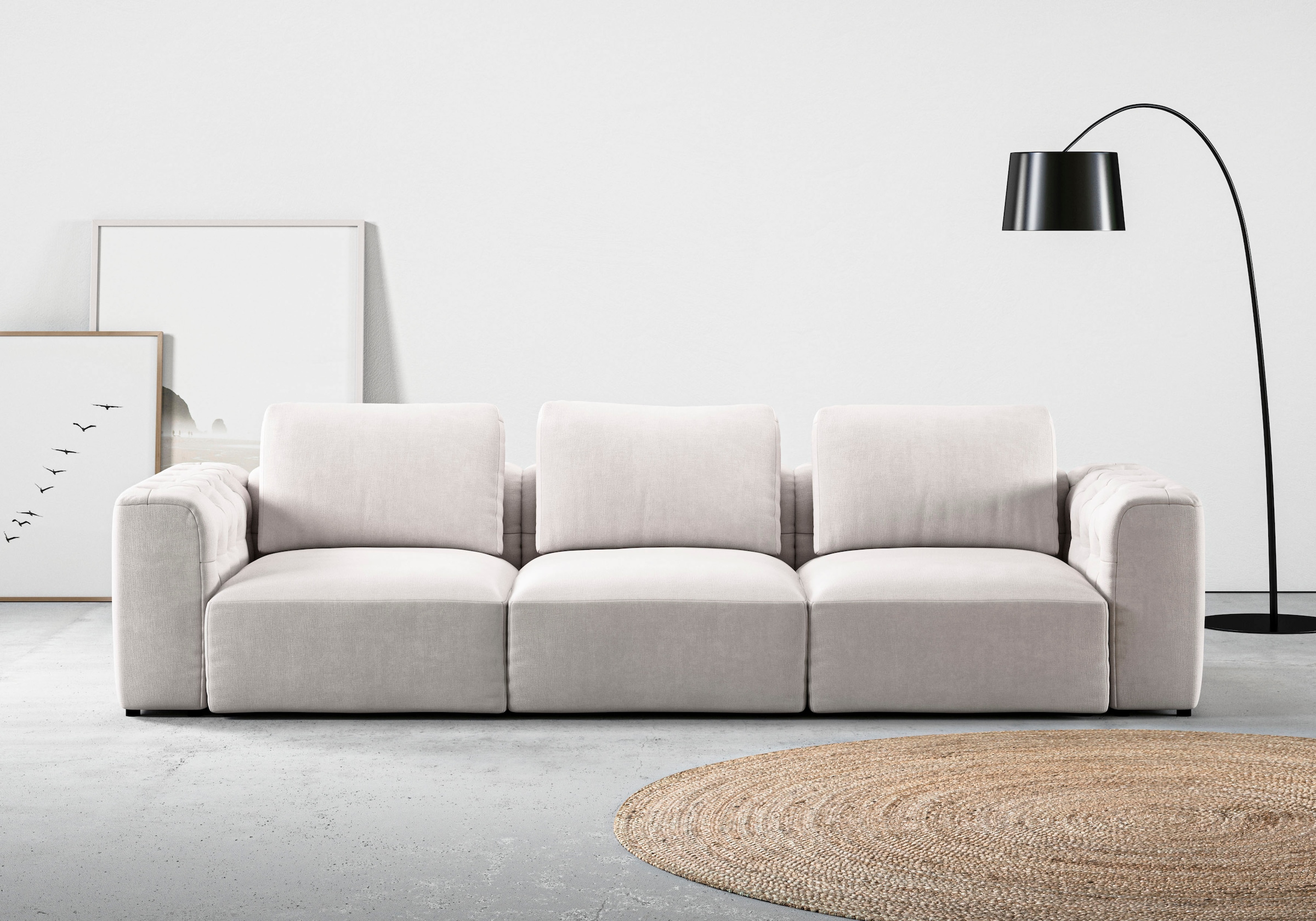 Home affaire 3-Sitzer »Cushid« Modulsofa, bestehend aus 3 Teilen, Breite 30 günstig online kaufen