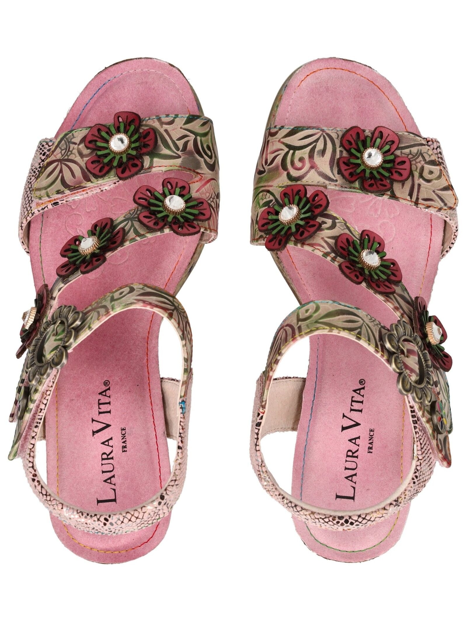 LAURA VITA Keilsandalette »LAURA VITA Sandalen Leder/Synthetik«