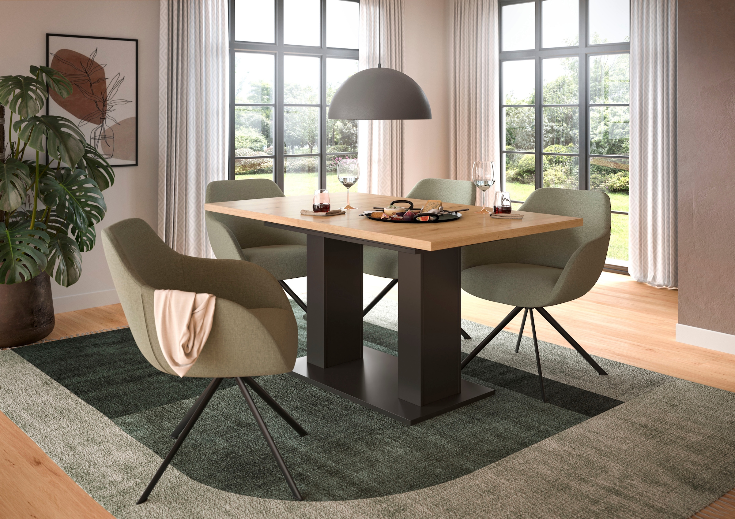INOSIGN Esstisch »Motus, ausziehbar 150 -190 cm, inklusive 40 cm Einlegepla günstig online kaufen