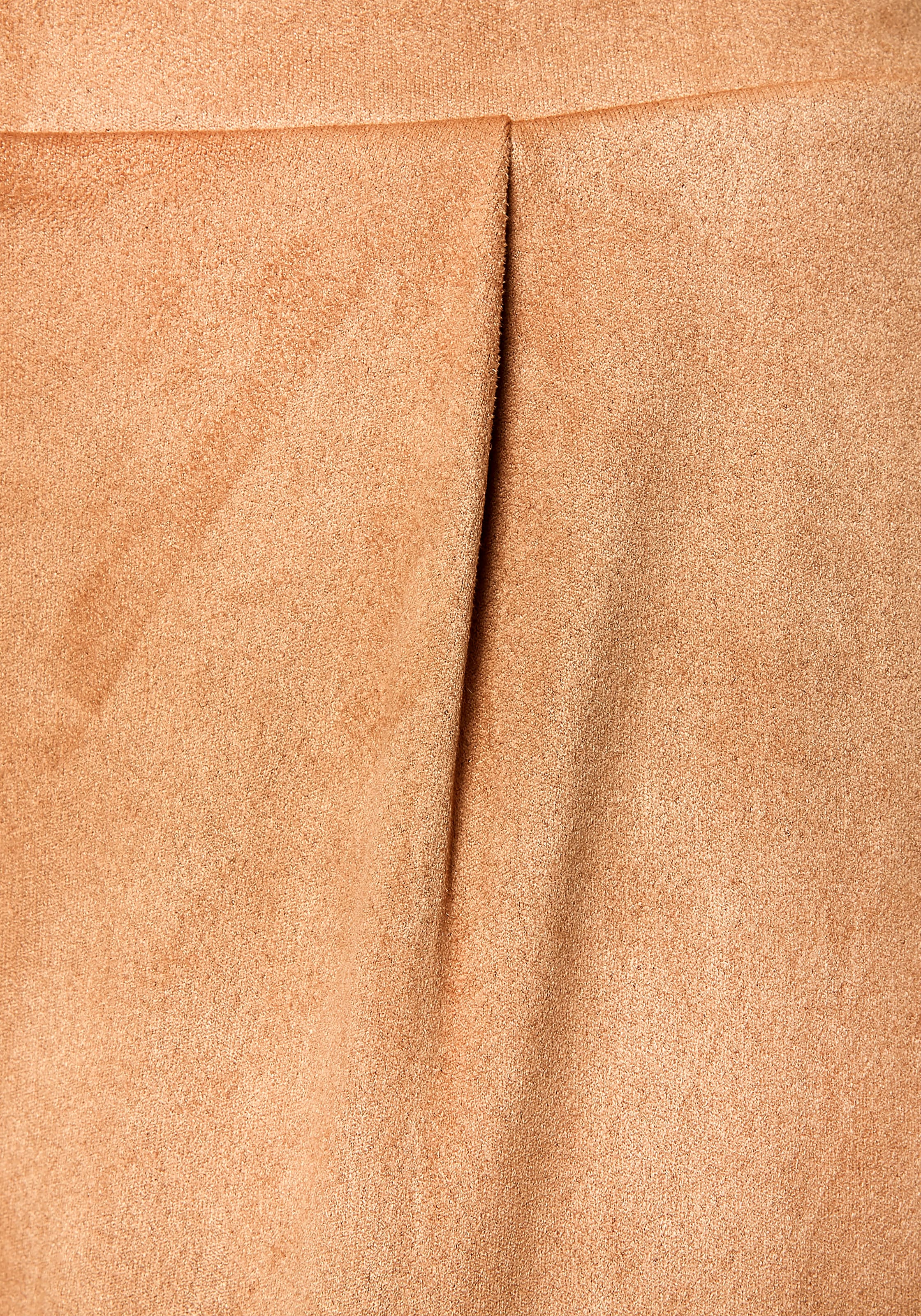 LASCANA Schlupfhose  aus Velourlederimitat mit Taschen, bequeme Stoffhose, Gummizugbund