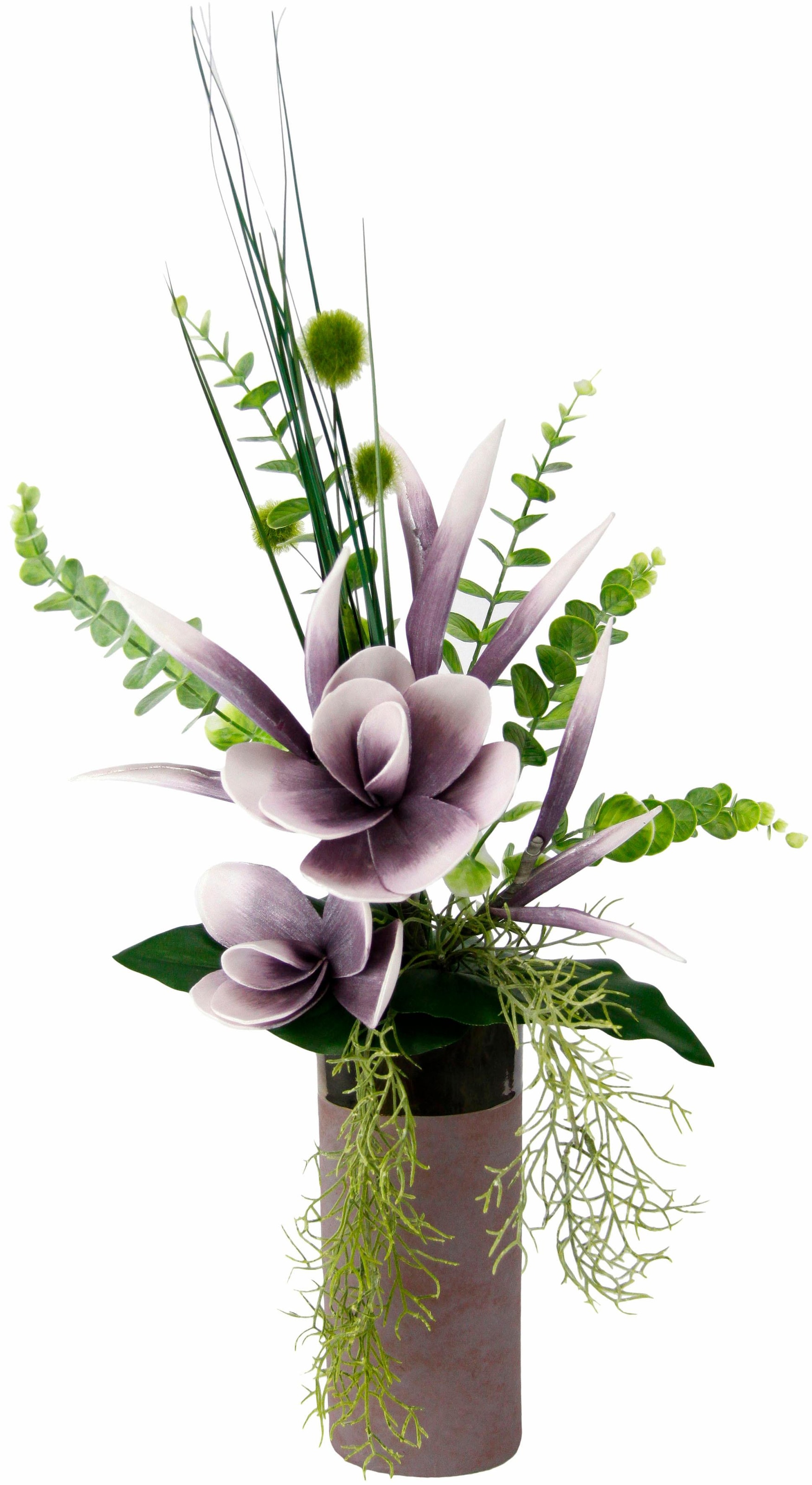 I.GE.A. Kunstpflanze »Arrangement Raten Soft-Magnolie auf in Vase« bestellen
