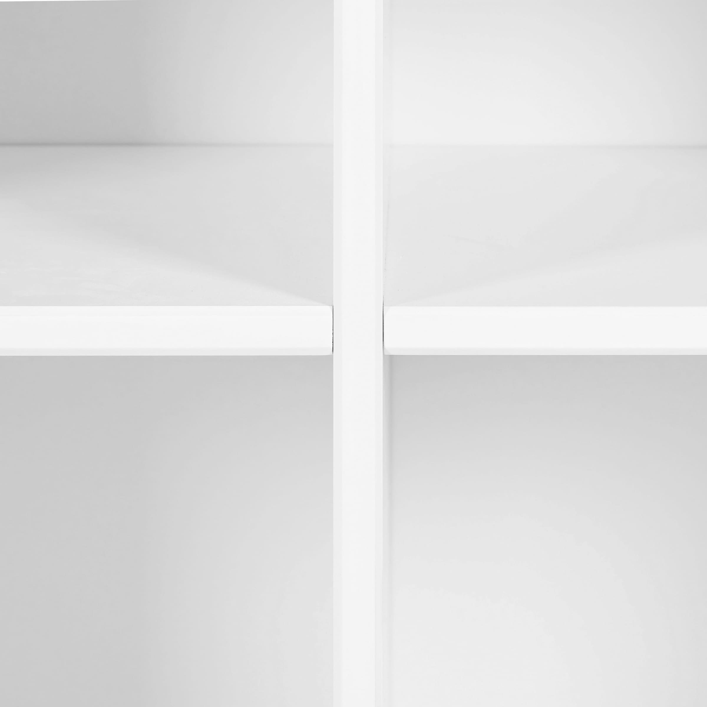 Inter Link Stauraumregal »Pinora, Kiefer Massivholz, Weiss, 122 x 45 x 76 cm« 1 Stk. tlg. Platz für Faltboxen, 6 Fächer, moderner Skandi Look