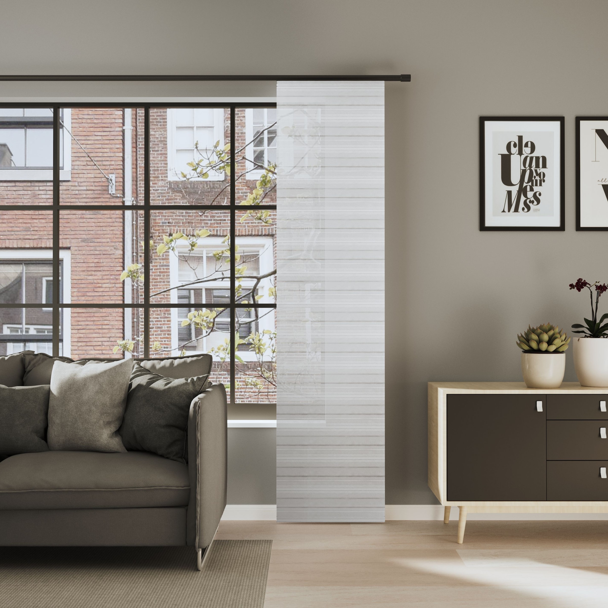 Neutex for you! Schiebegardine »PIATTO« Paneelwagen 1 Stk. tlg. Feine Streifenoptik, Strukturwirkung