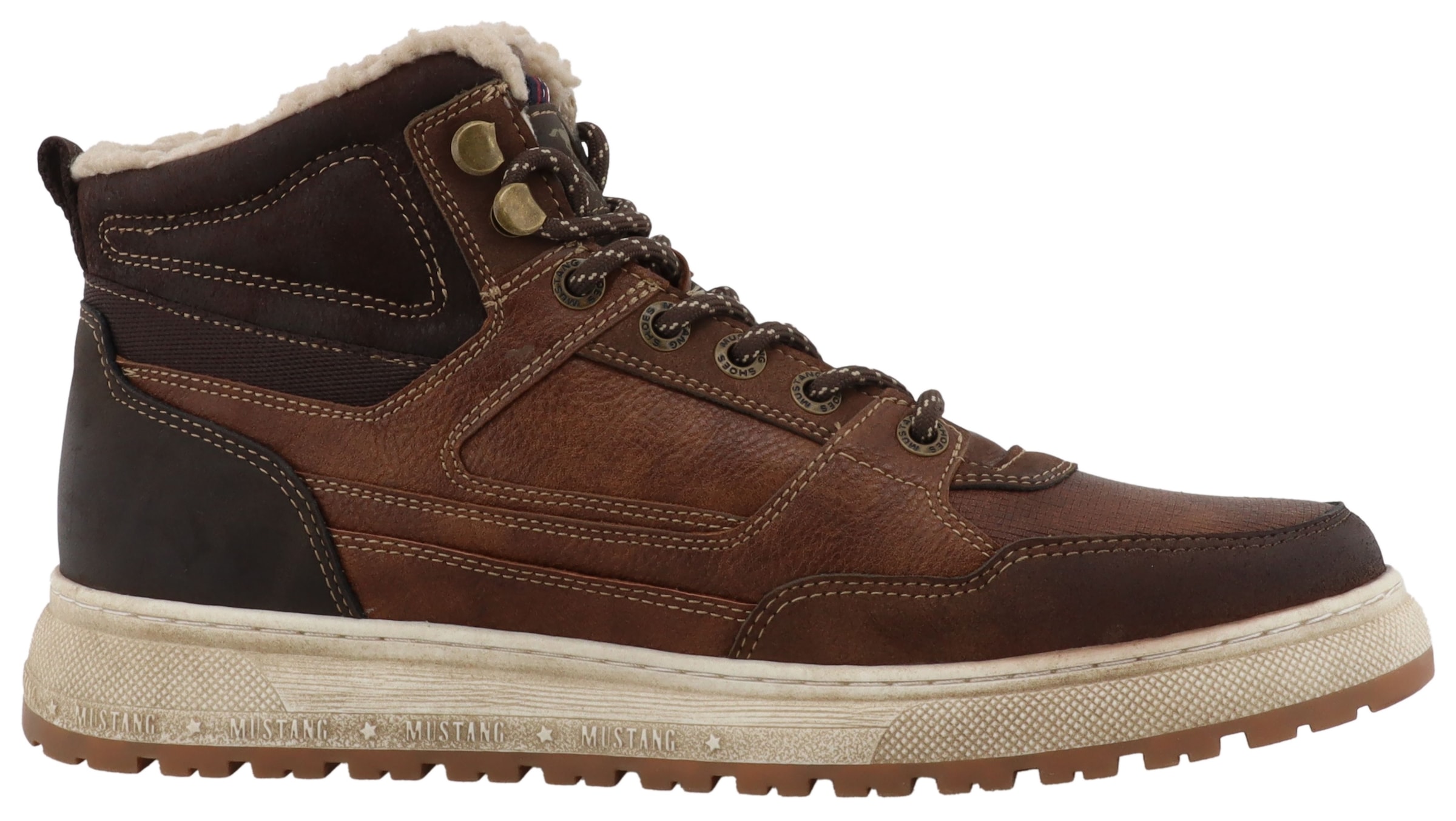 Mustang Shoes Winterboots »Puno«  High Top Sneaker, Schnürboots mit Warmfutter