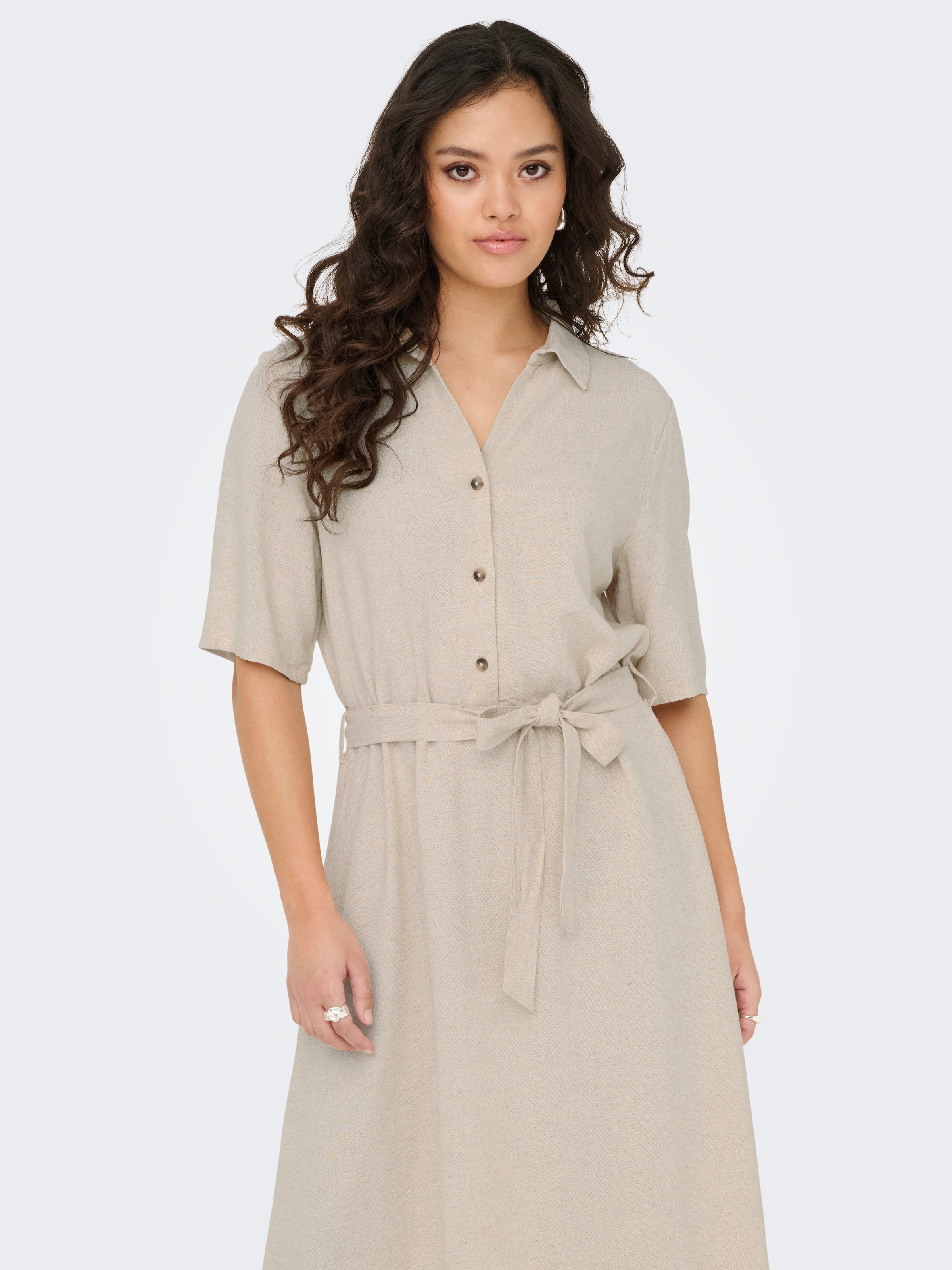 JDY Blusenkleid »JDYSAY 2/4 MIDI SHIRT DRESS WVN NOOS«