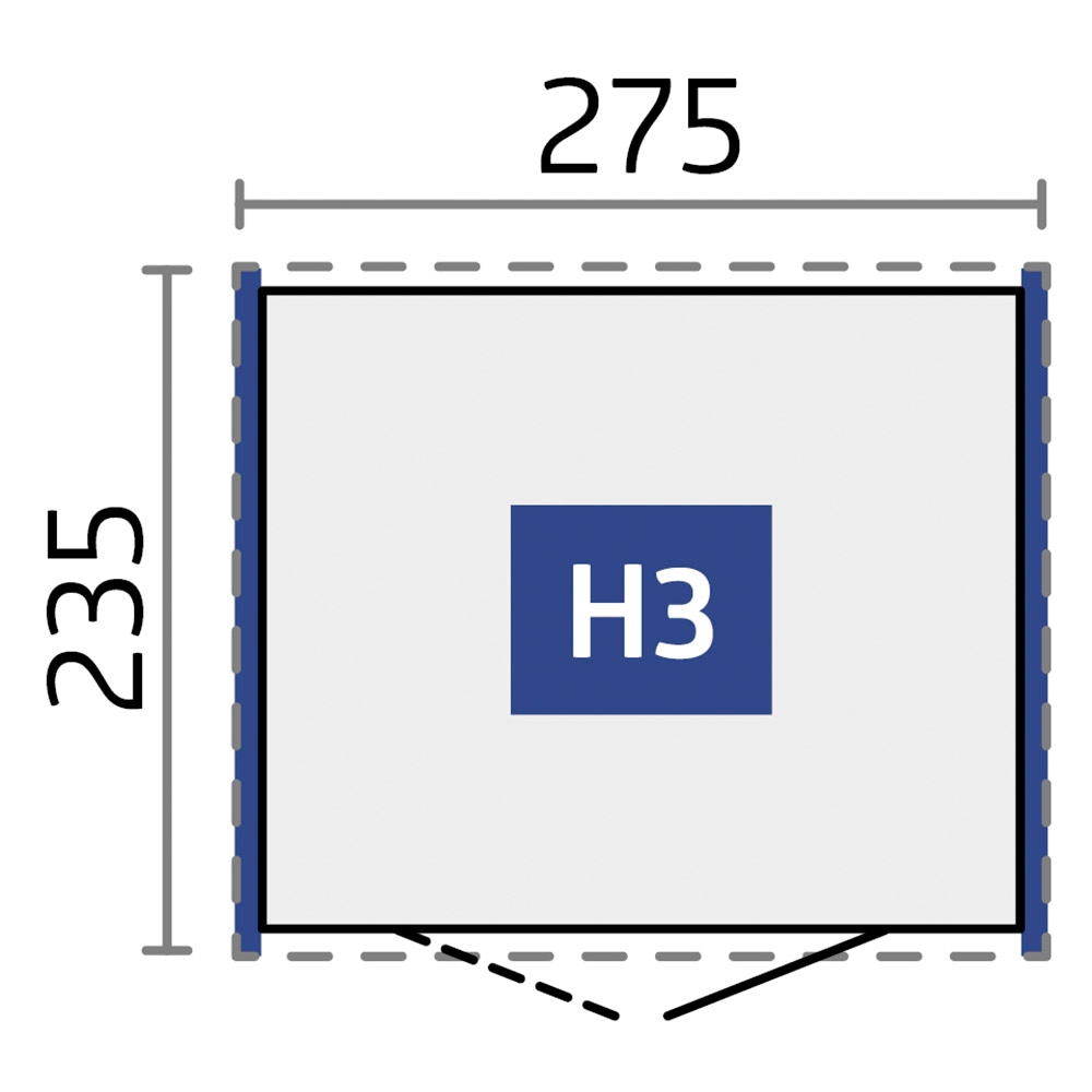 Biohort Gerätehaus »HIGHLINE Gr. H3, verschiedene Farben« stylisches Metall-Gartenhaus mit Flachdach
