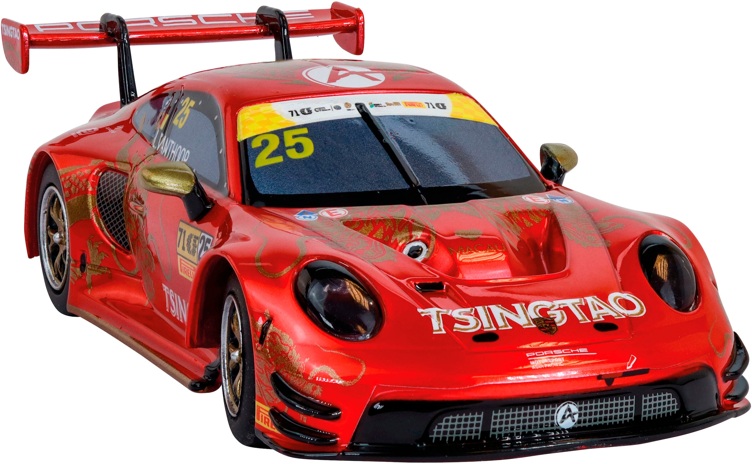 Carrera® Rennbahn-Auto »Carrera Hybrid Porsche 911 GT3 R 'Absolute Racing, No.25'  Macao« mit Licht und Sound