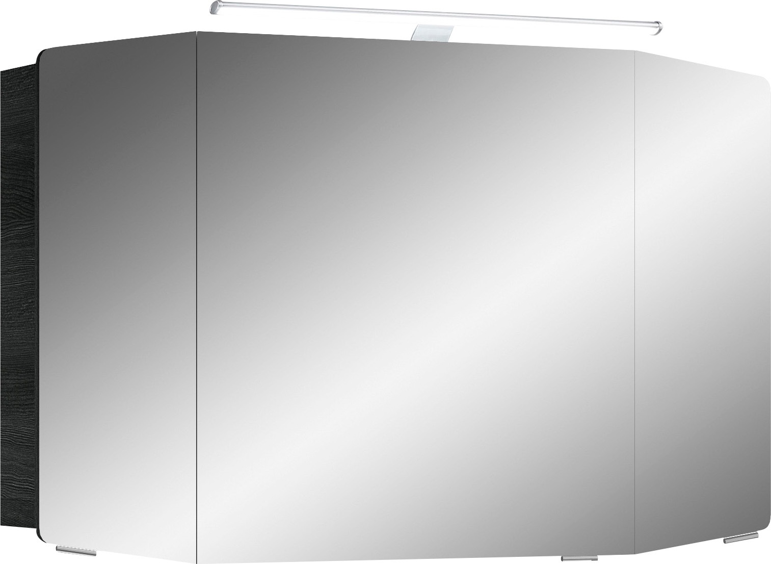 Saphir Badmöbel-Set »Cassca Sprint 3-teilig Mineralmarmor-Waschtisch mit LED-Spiegelschrank«, (4 St.), Midischrank, inkl. Türdämpfer, 4 Türen, 4 Schubladen