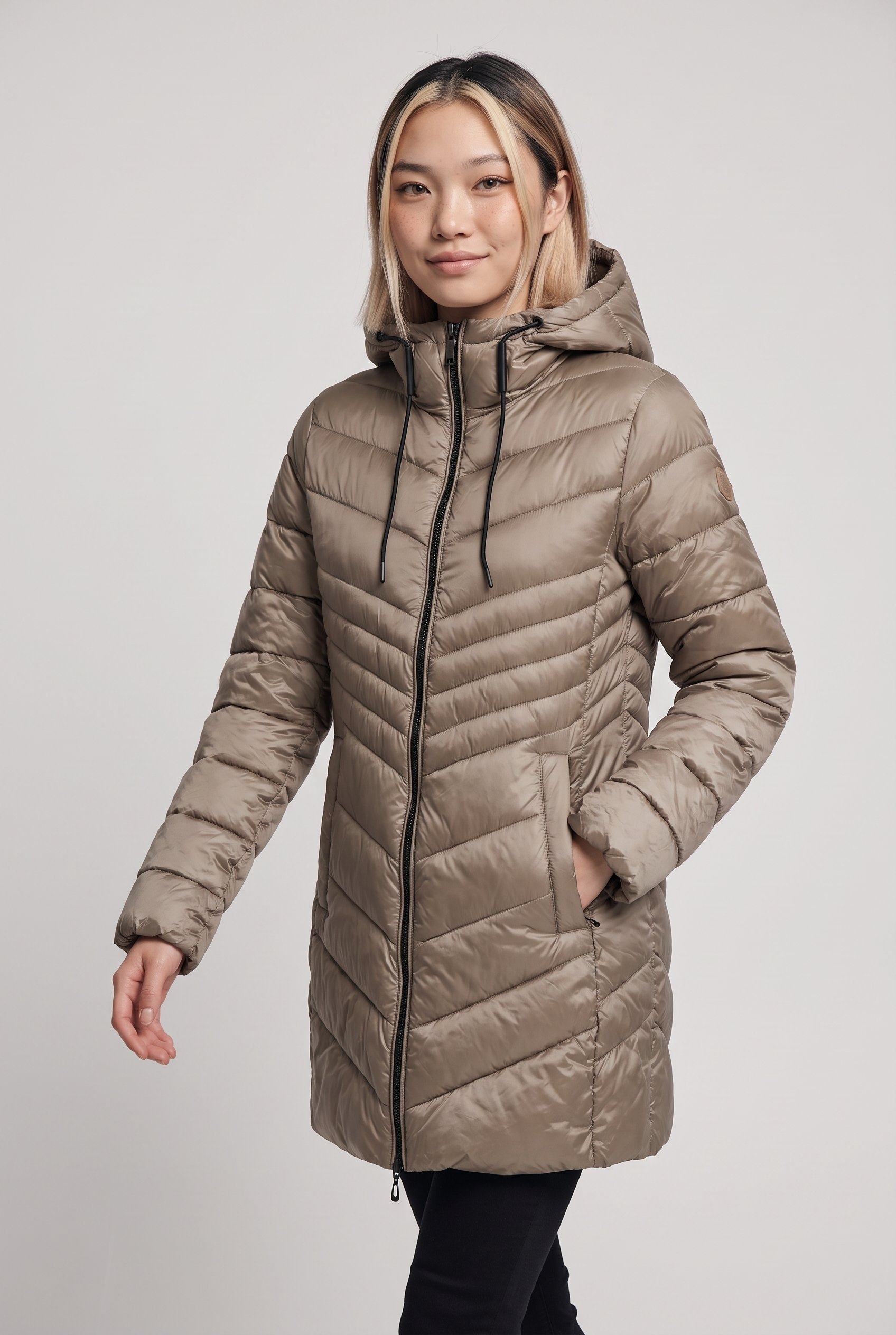 ONLY Steppjacke »ONLMIMI  COAT CC OTW« mit Kapuze Kunstfaser