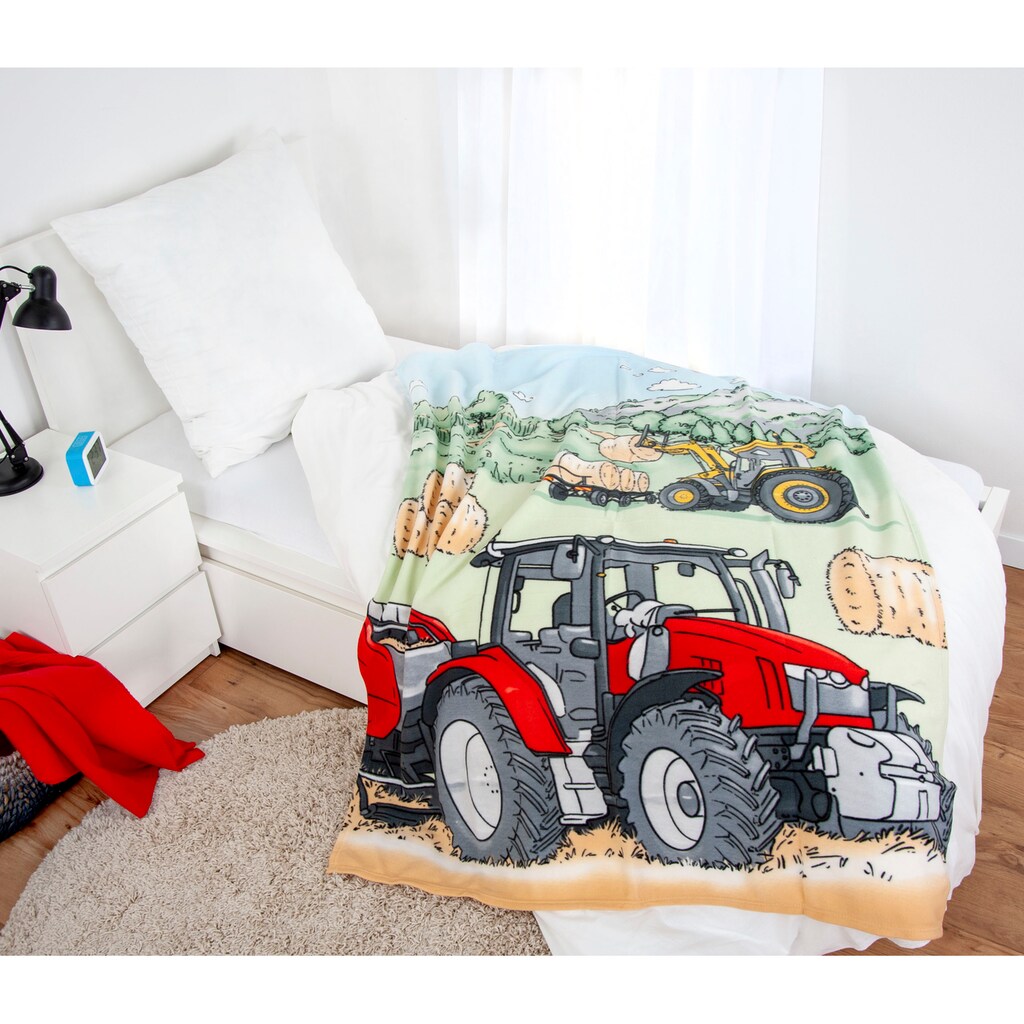 Herding Young Collection Kinderdecke »Traktor«