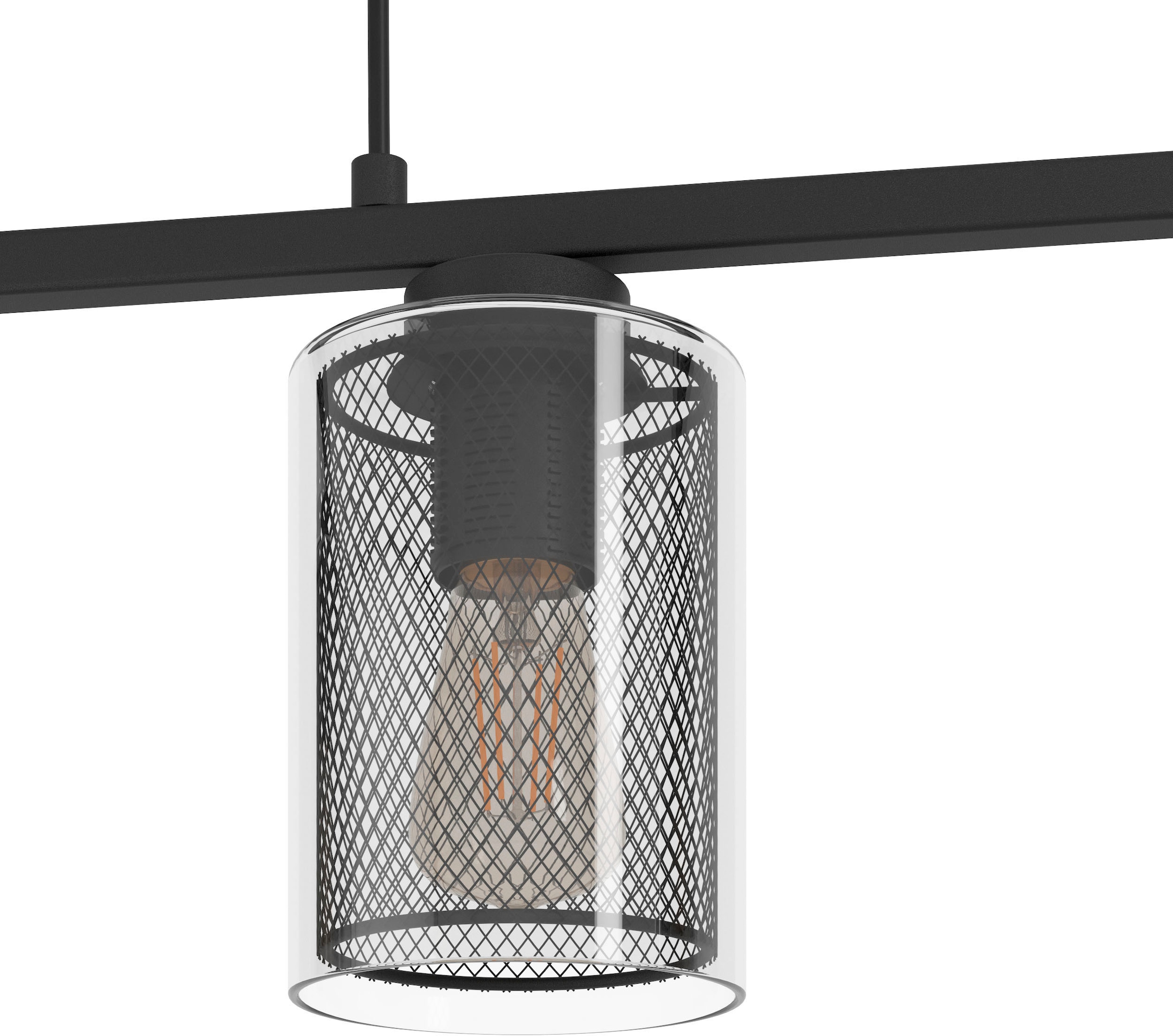 EGLO Hängeleuchte »ZOCABON« E27 1 Stk. Hängeleuchte in schwarz aus Stahl  -  exkl. E27 - 40W