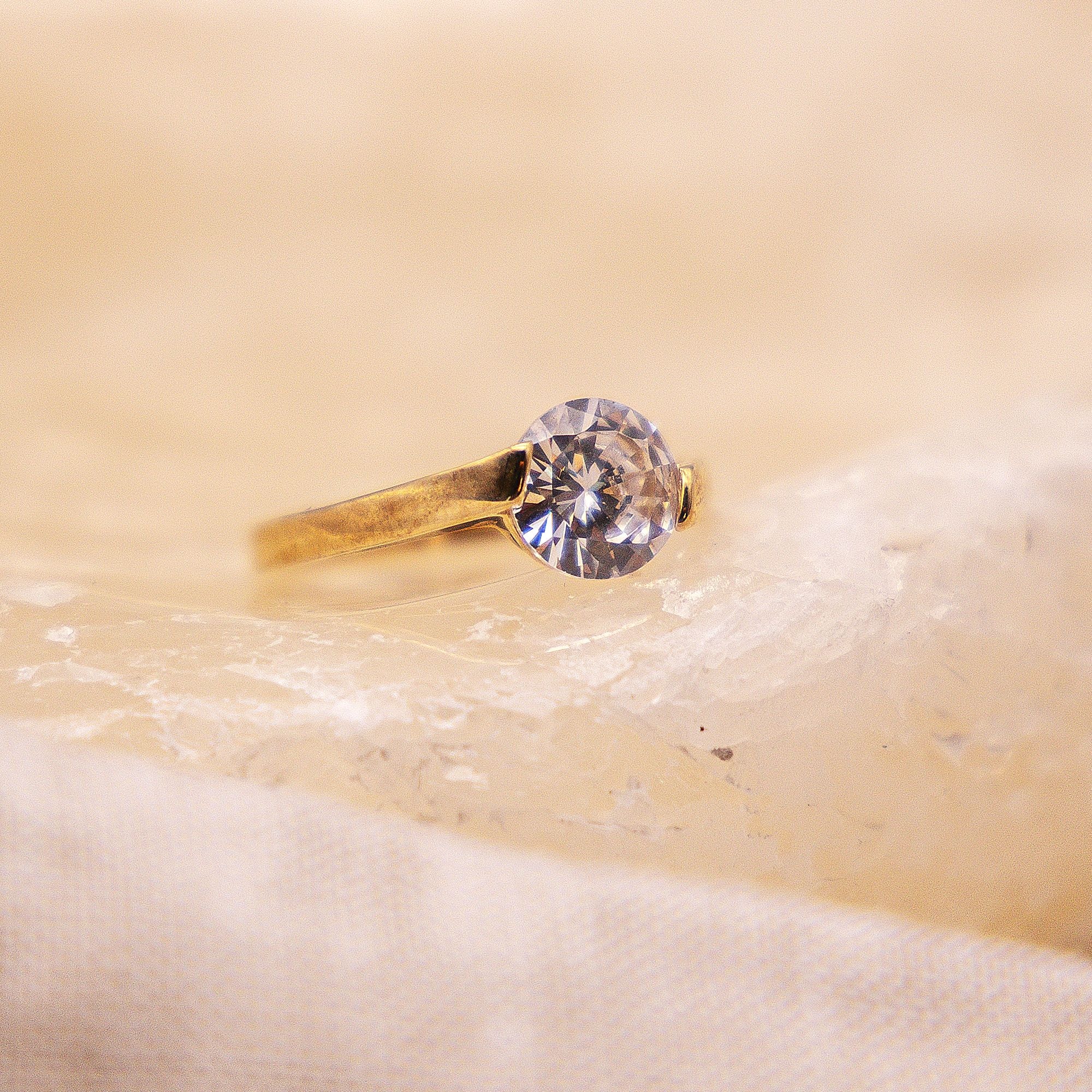 Fascination by Ellen K. Fingerring »Gold 333 mit Zirkonia weiß 8mm«