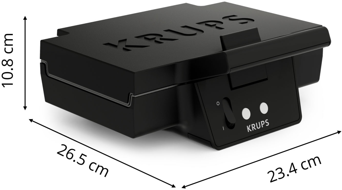 Krups Sandwichmaker »FDK461 Iconic Dreiecksform«, 850 W, keramikbeschichtete Antihaftplatten, kratzfest