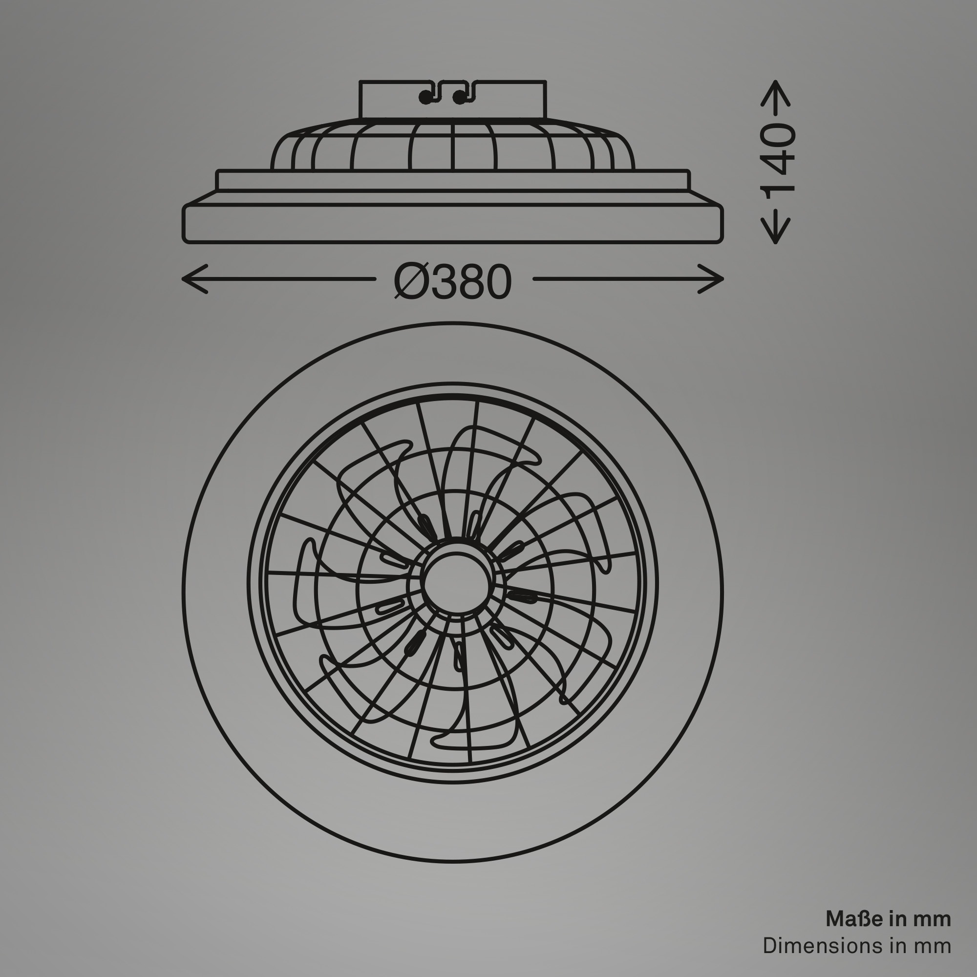 Briloner Leuchten LED Deckenleuchte »PAFO« LED-Board 1 Stk. warmweiß - kaltweiß 38 x 14 cm (DxH), Schlafzimmer, Wohnzimmer, Esszimmer, Flur, Küche