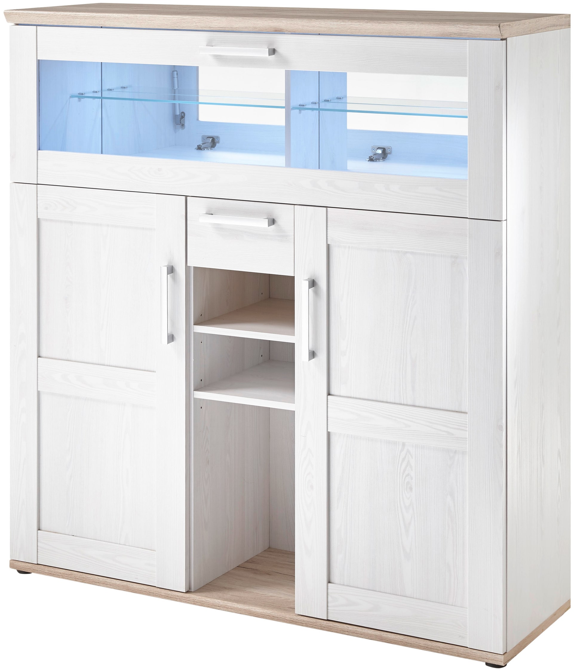 HBZ Barschrank »Romance«, (1 St.), im Landhausstil, Highboard mit Bar