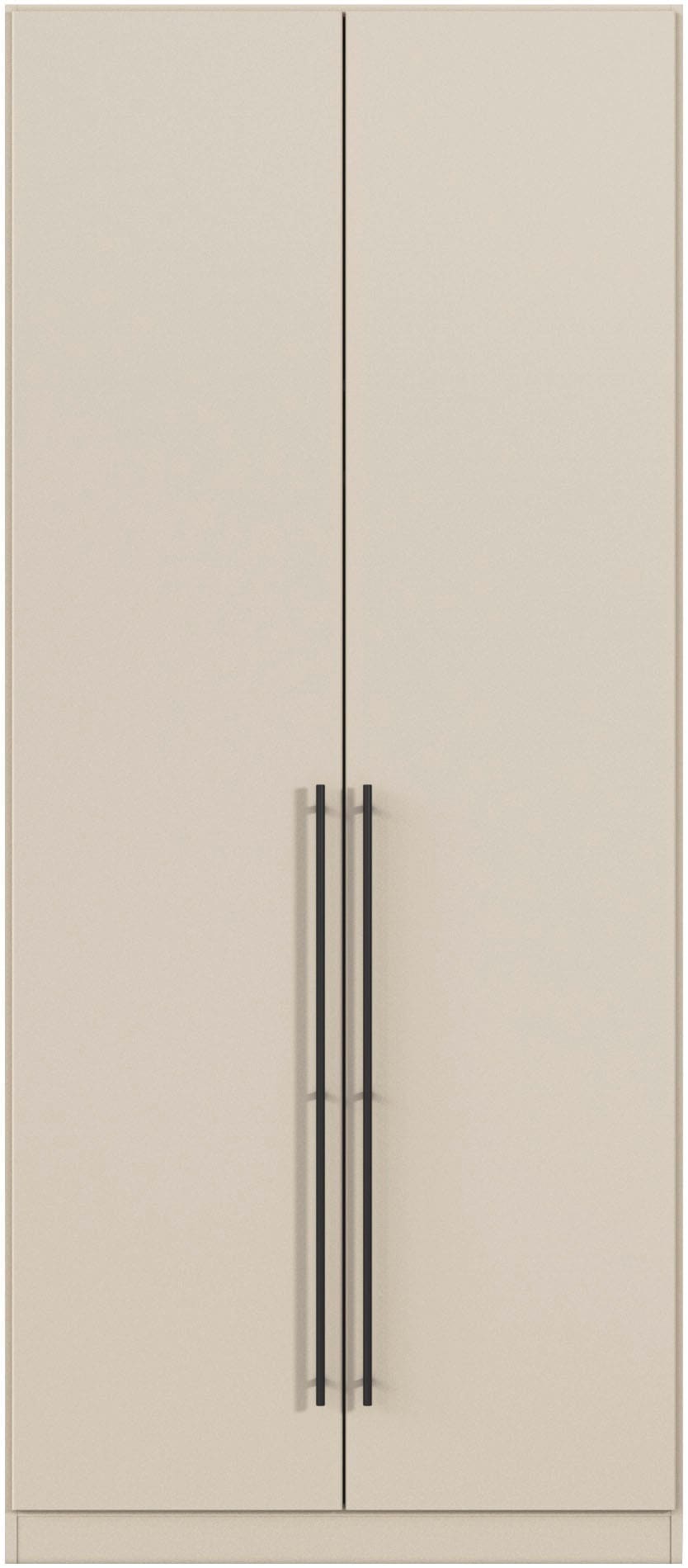 rauch Kleiderschrank, (in 3 verschiedenen Ausstattungen BASIC/CLASSIC/PREMIUM), mit hochwertigen Stangengriffen in Schwarz aus Metall MADE IN GERMANY