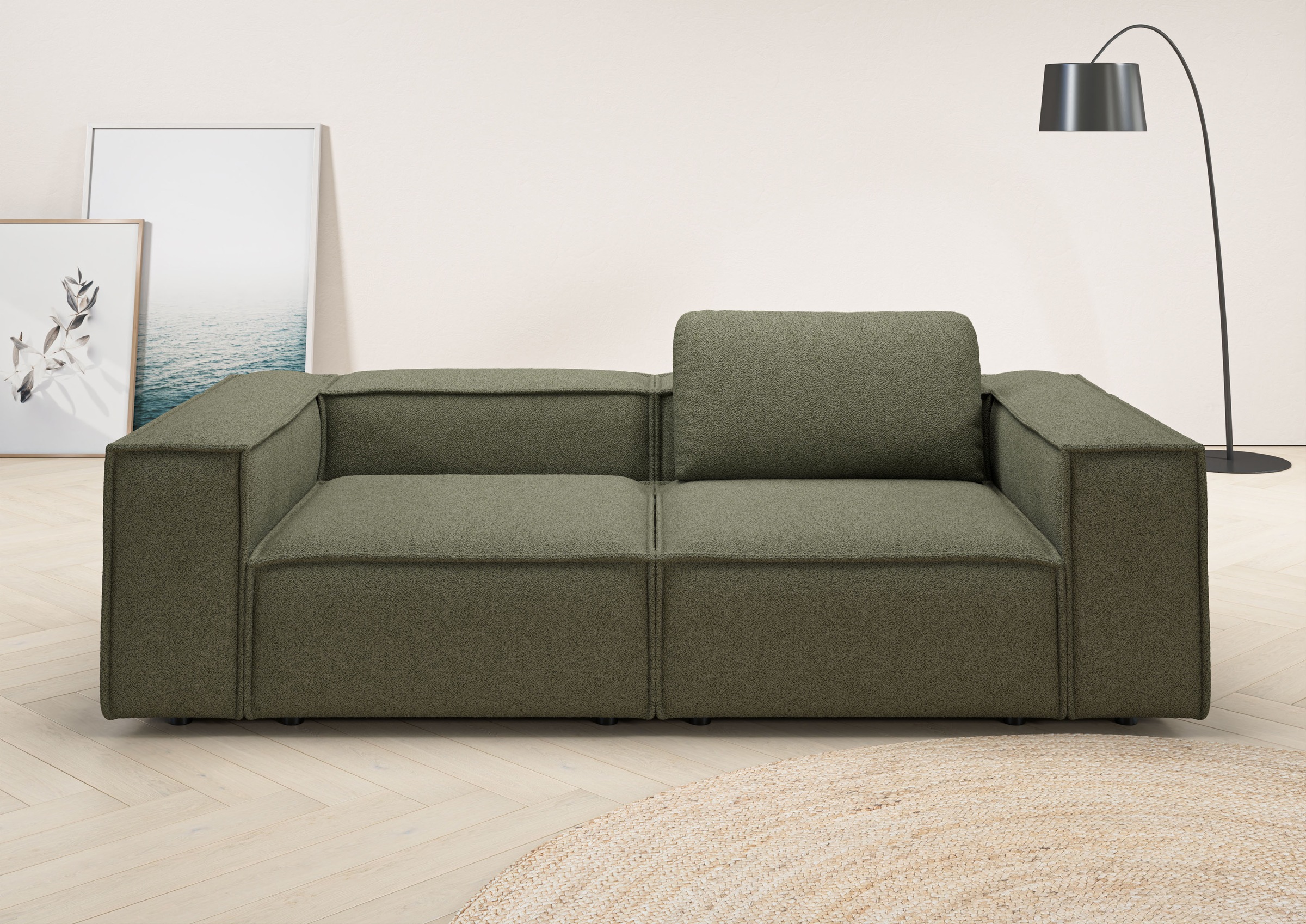 Home affaire 2-Sitzer »Watertown, modernes Sofa 246 cm breit, auch in Feinc günstig online kaufen
