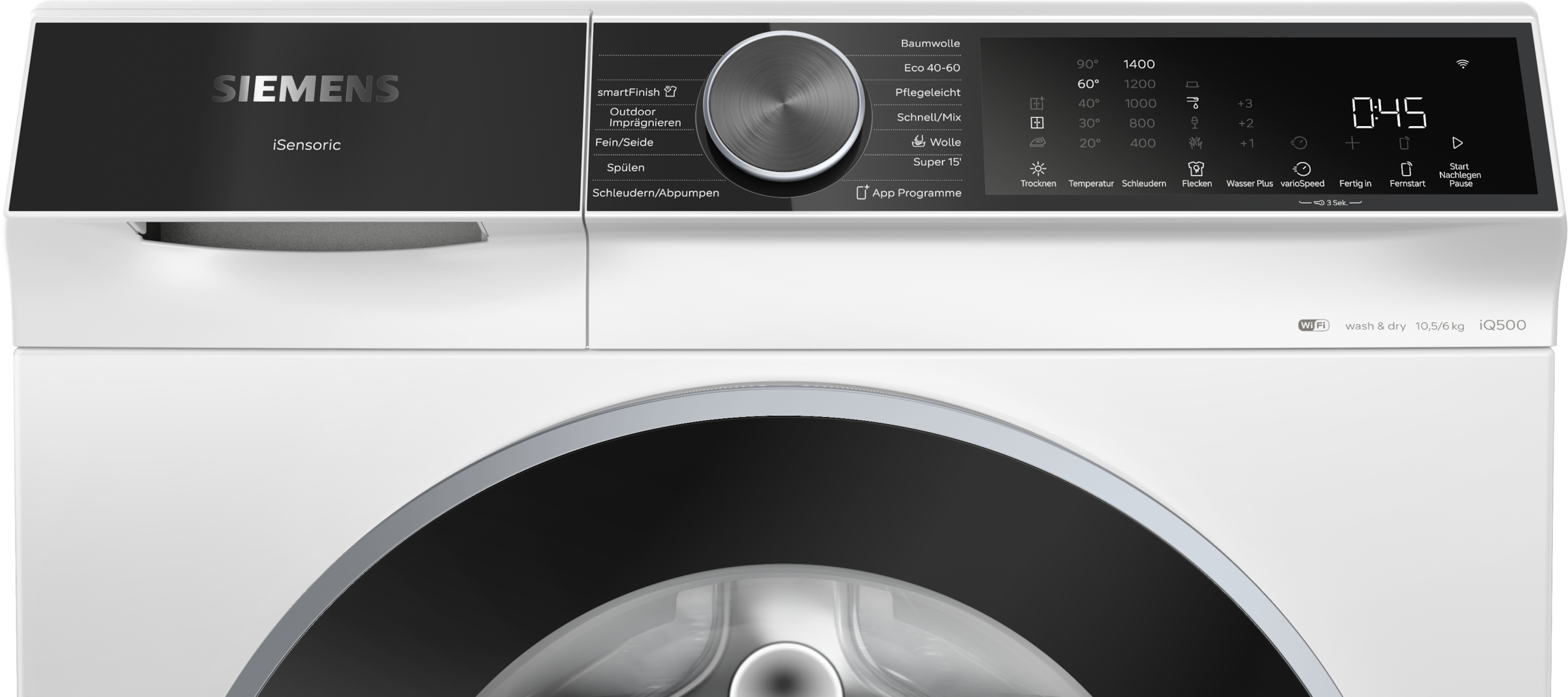 SIEMENS Waschtrockner »WN44G243« iQ500 10,5 kg /6 kg 70 dB(A)