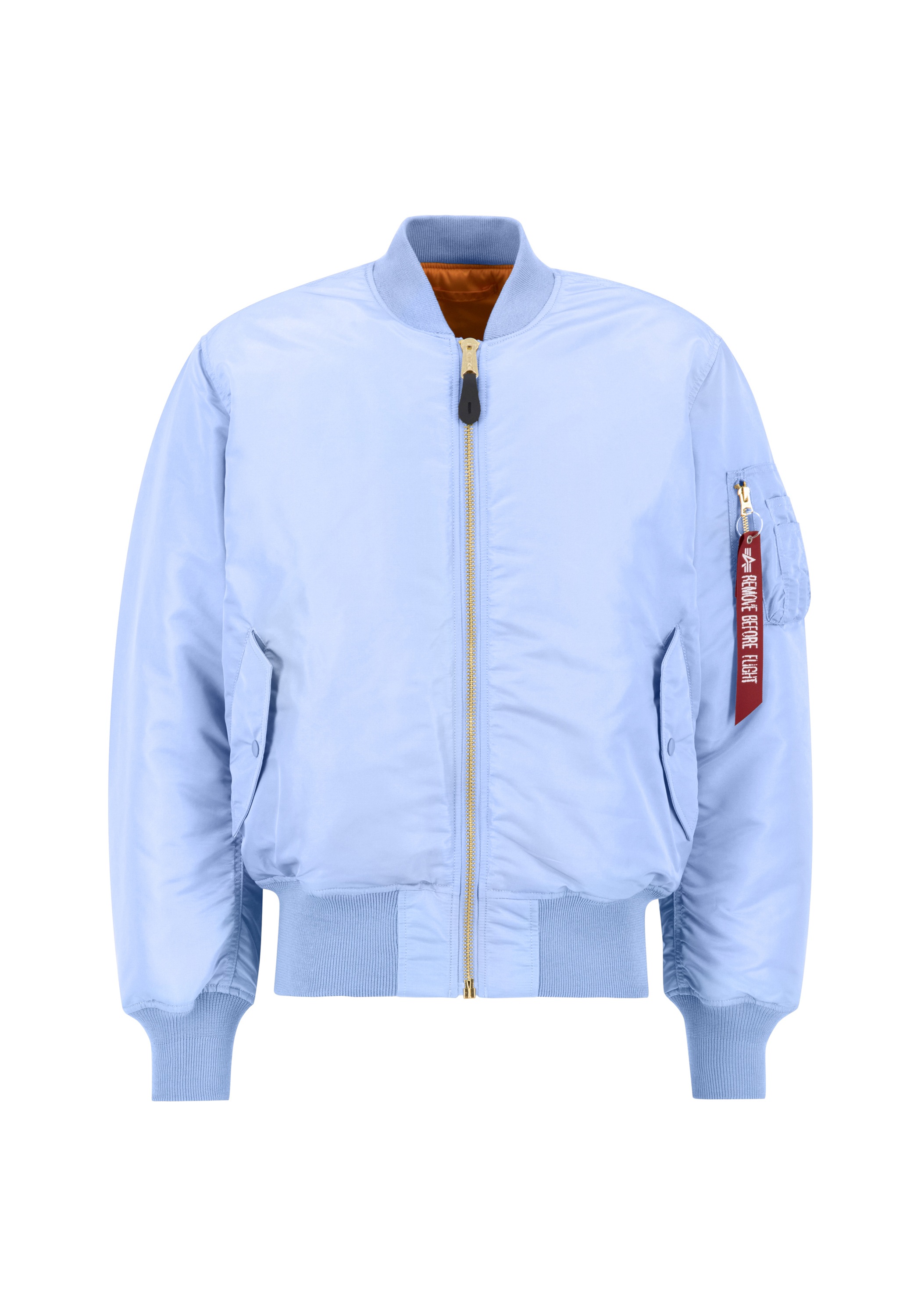 ALPHA INDUSTRIES Bomberjacke »Men - Bomber Jackets MA-1 Heritage« light blue XXL XXL Flight Nylon Stoff