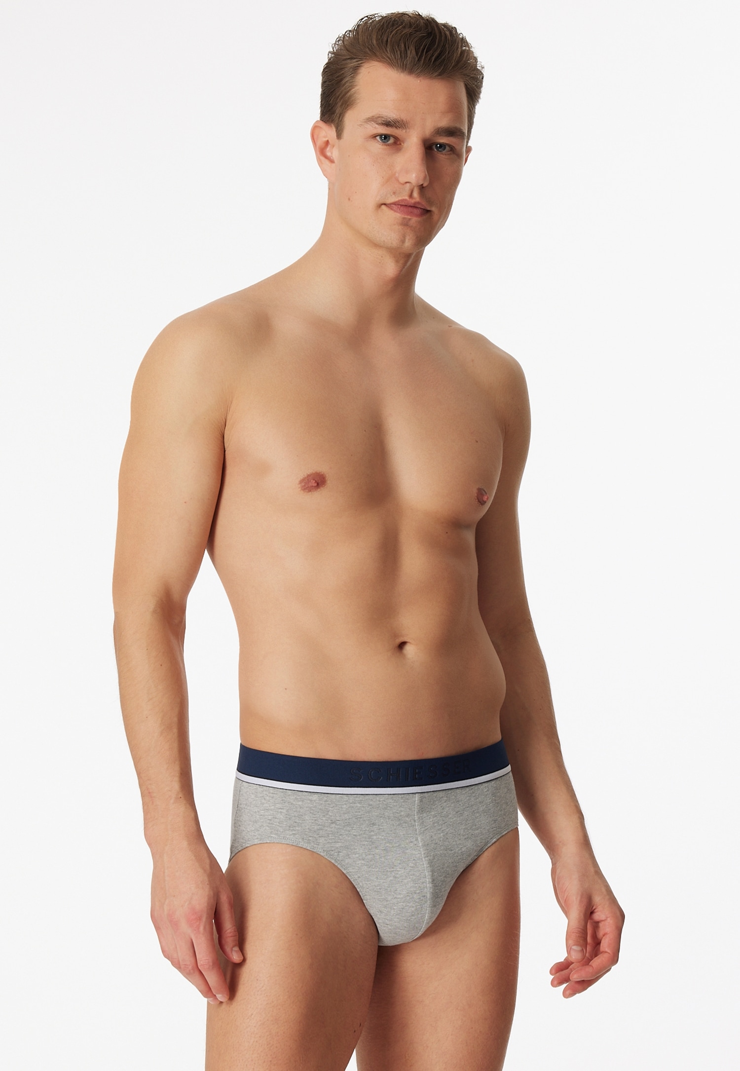 Schiesser Rioslip »"95/5"«, (3er-Pack), mit sportlichem Logo-Webgummibund mit schmalen weißem Ansatz