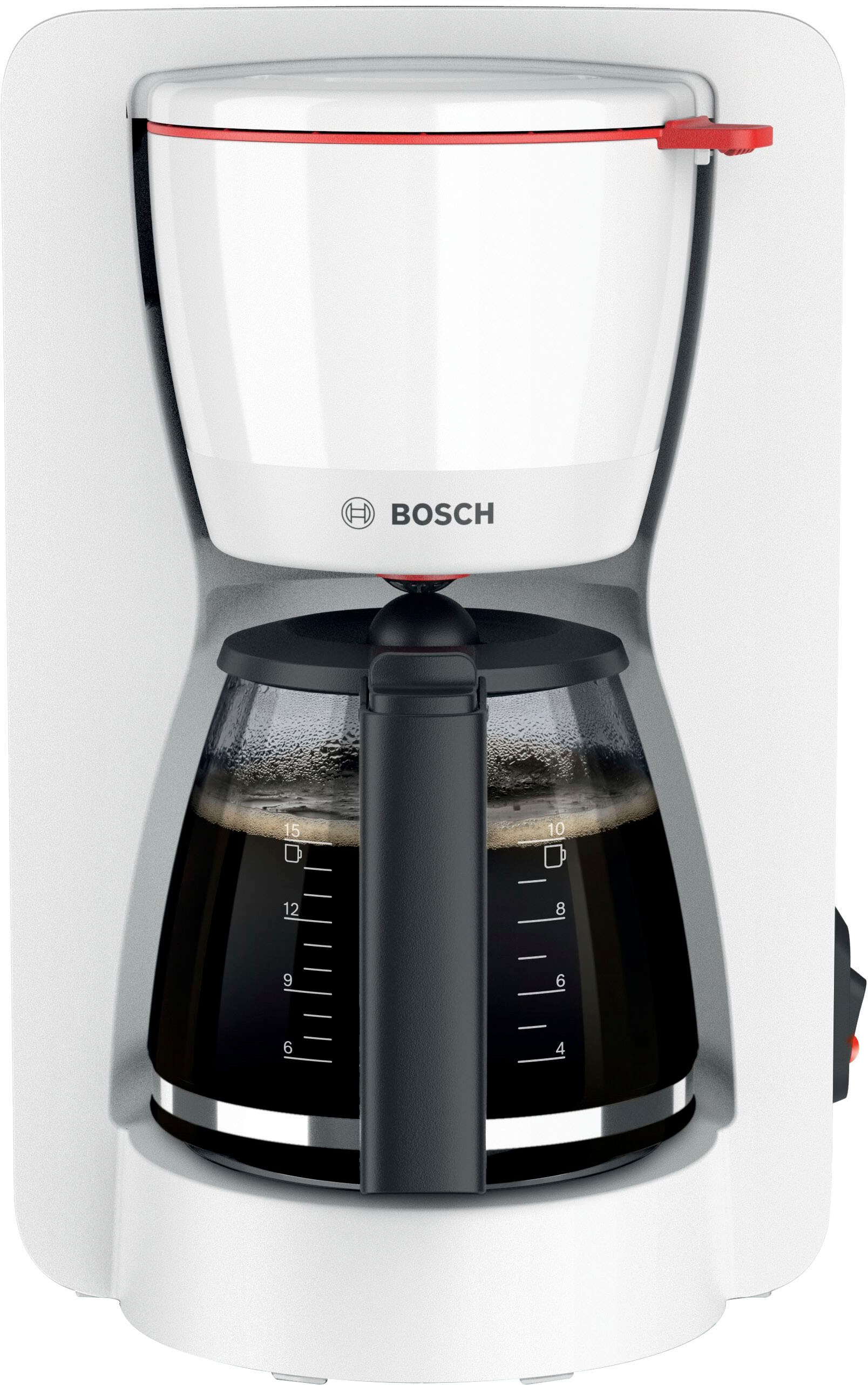 BOSCH Filterkaffeemaschine »MyMoment TKA2M111«, 1,25 l Kaffeekanne, Papierfilter, 1x4, für 10-15 Tassen, Glaskanne, 40min Warmhaltefunktion, 1200 W