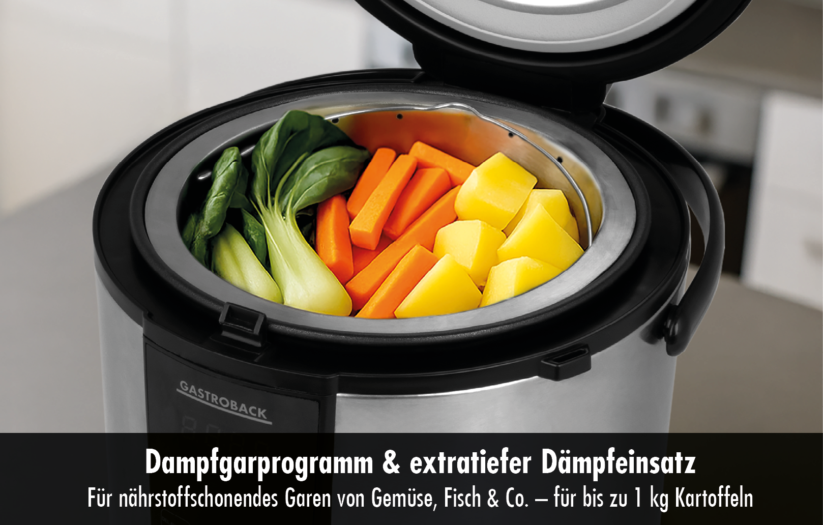 Gastroback Reiskocher »RiceControl low carb & steam 3 L«