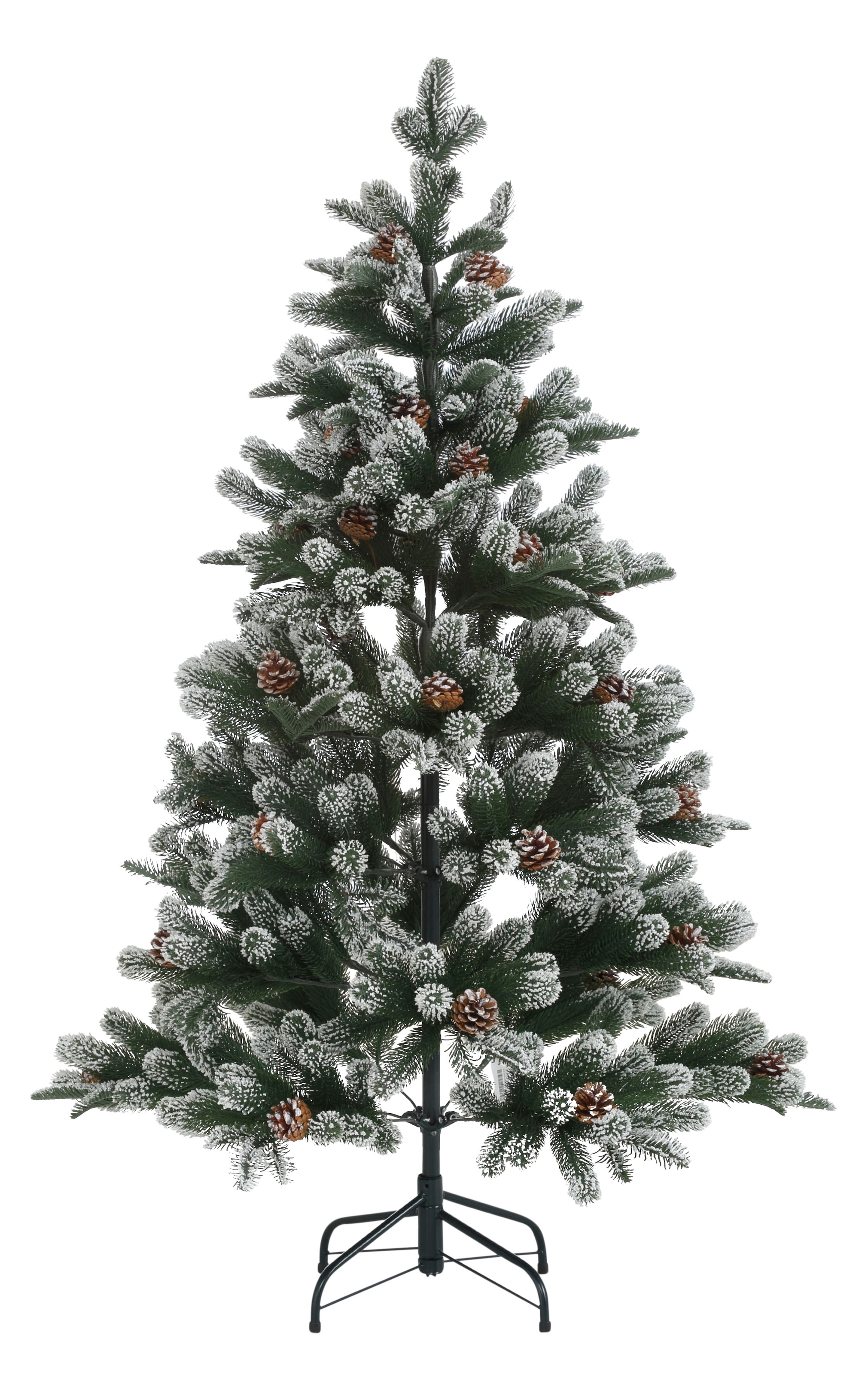 Myflair Möbel & Accessoires Künstlicher Weihnachtsbaum »Weihnachtsdeko, Snow on Green, künstlicher Christbaum, Tannenbaum«, mit leicht beschneiten Ästen und Tannenzapfen
