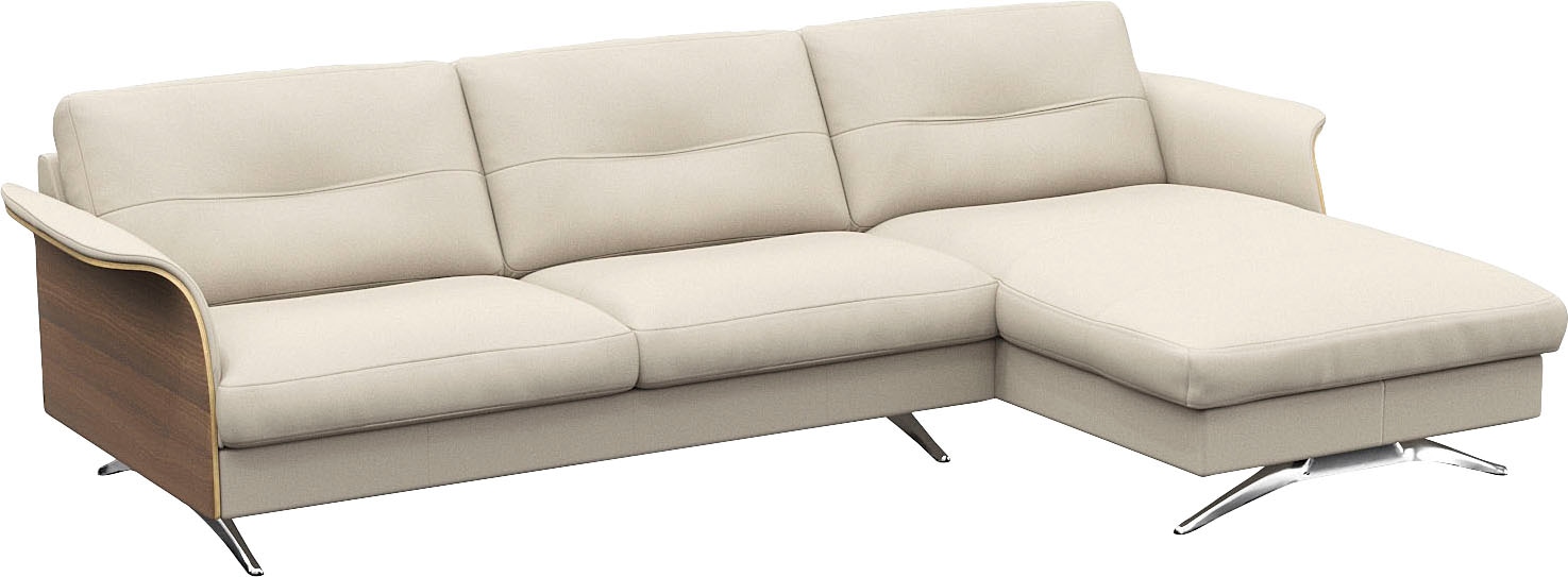 FLEXLUX Ecksofa »Glow, super bequem durch hochwertigem Sitzaufbau mit Feder günstig online kaufen