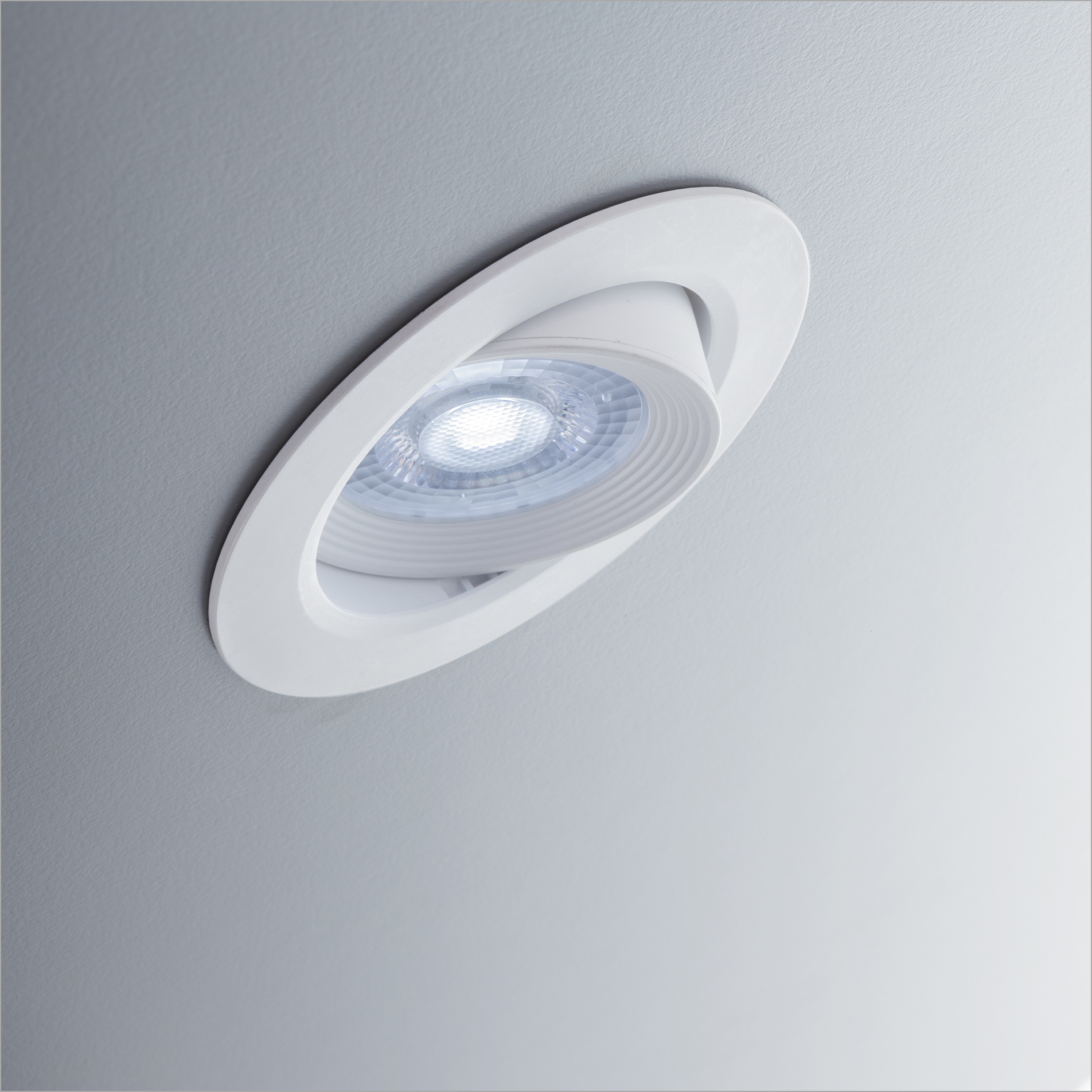 B.K.Licht LED Einbauleuchte »Alcor«, 5 flammig, Leuchtmittel LED-Board | LED fest integriert, LED Einbaustrahler, Spots, flach, Deckenleuchte, 90mm inkl. 5W 350lm