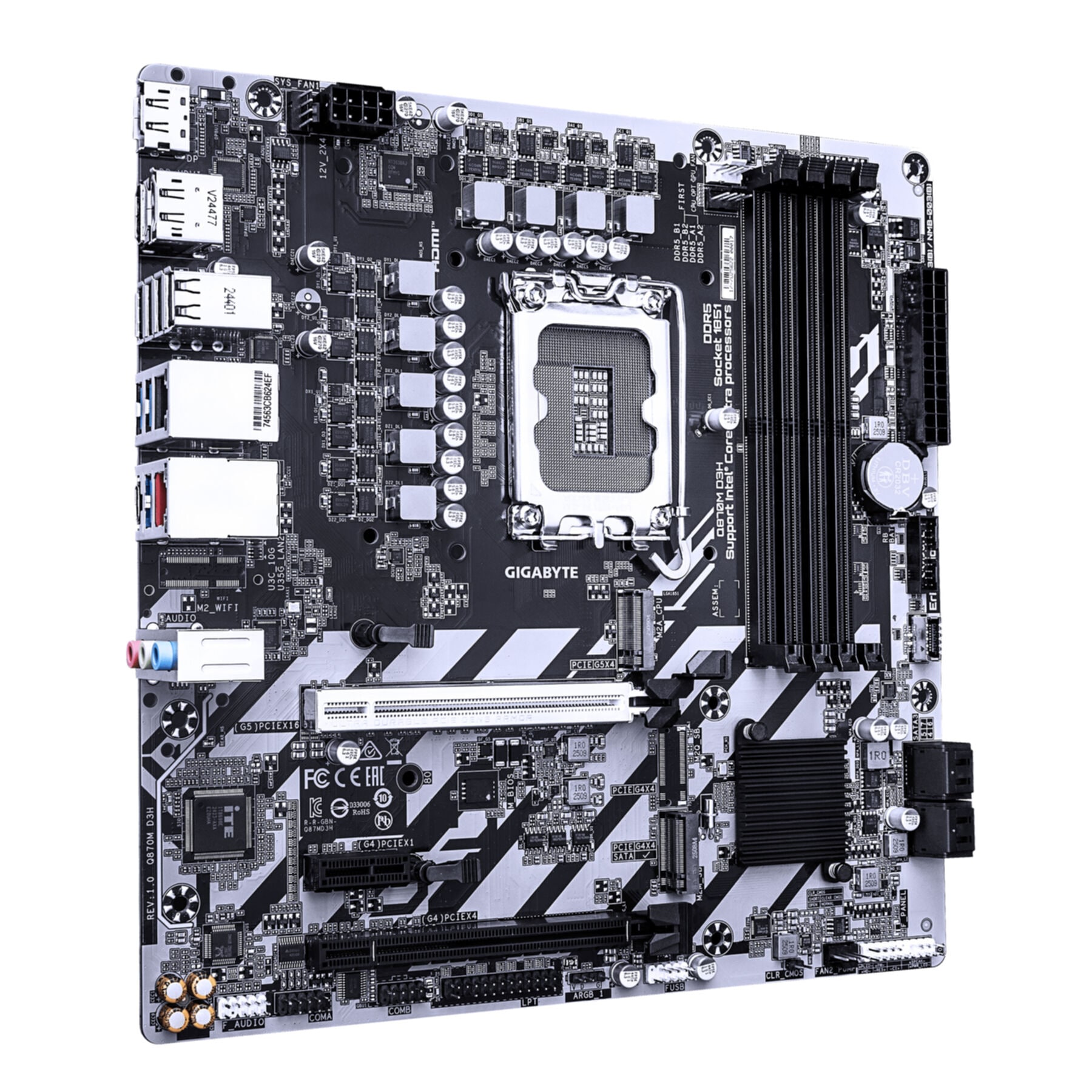 Gigabyte Mainboard »Q870M D3H Mainboard - Intel Core Ultra«