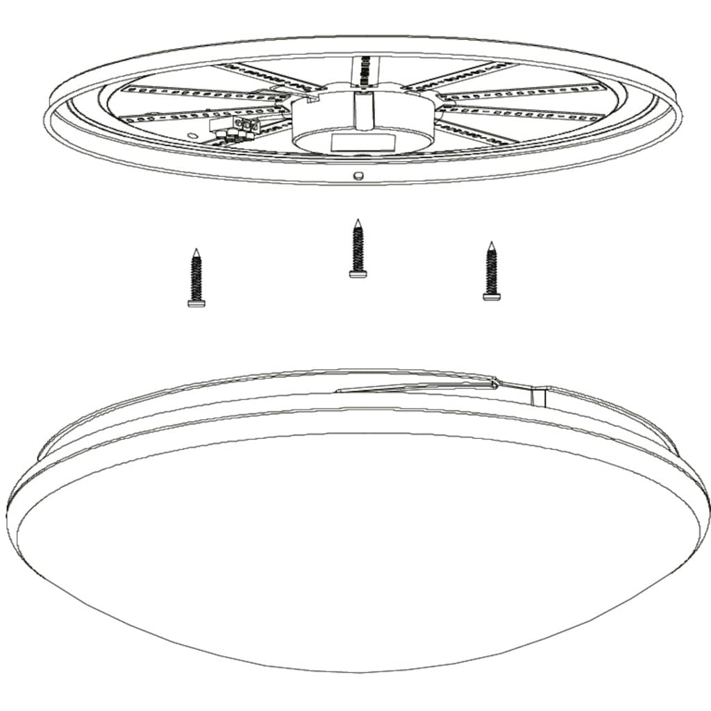 EGLO LED Deckenleuchte »GIRON-M«, 1 flammig-flammig