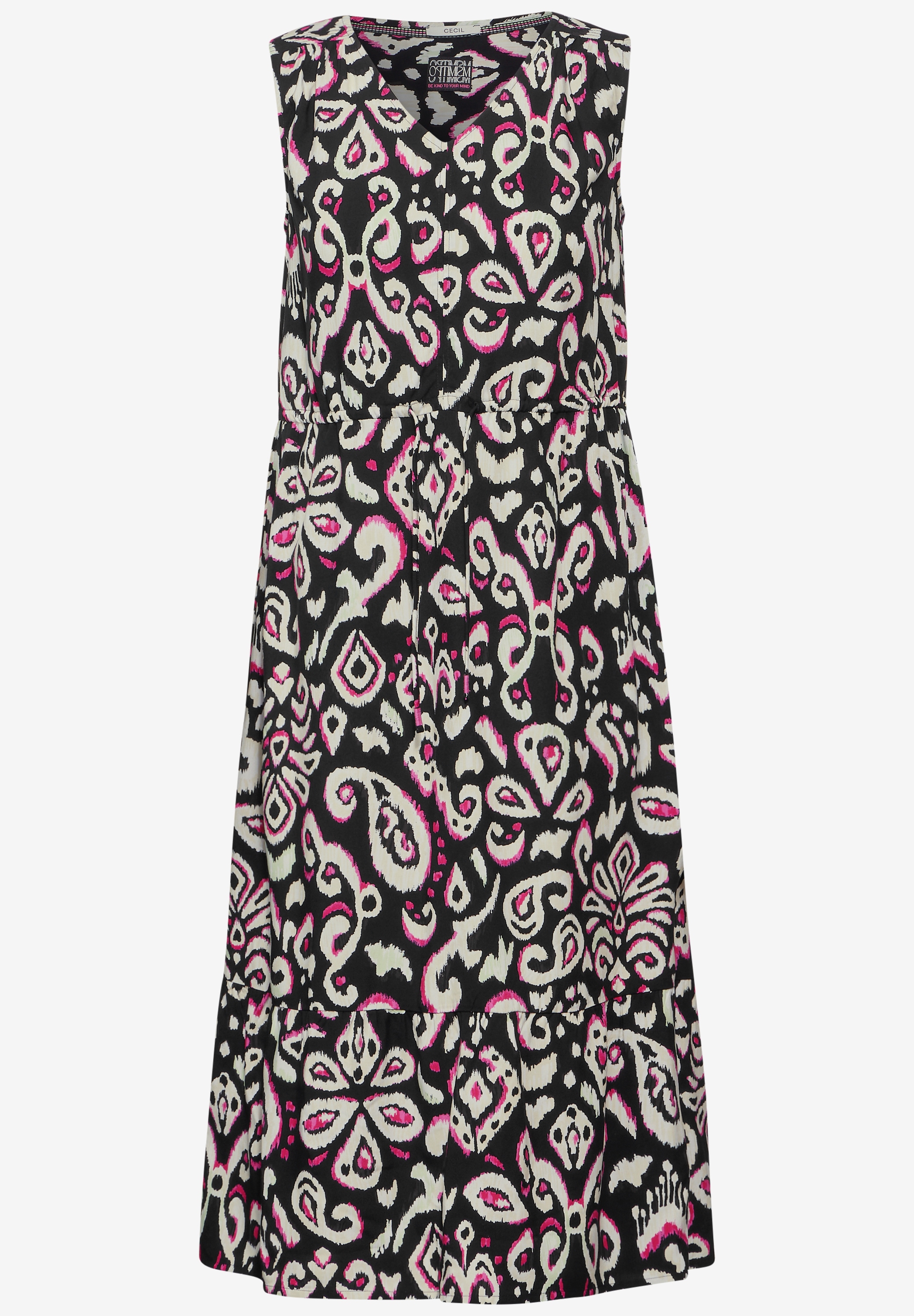 Cecil Midikleid, mit All-Over Print