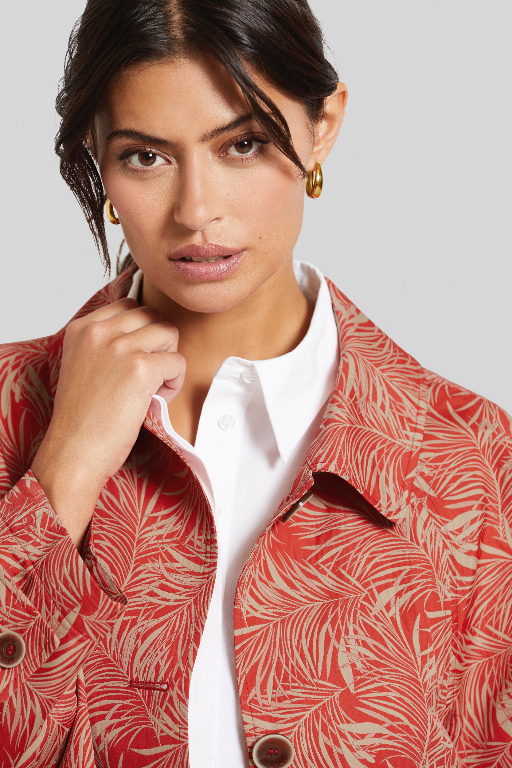 bugatti Langjacke, ohne Kapuze, oversized geschnitten