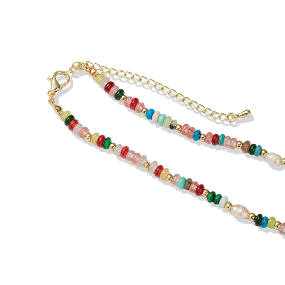 Firetti Collier »Schmuck Geschenk Edelstahl Halsschmuck Halskette Edelstein« Made in Germany - mit Edelsteinen - mit Süßwasserzuchtperle