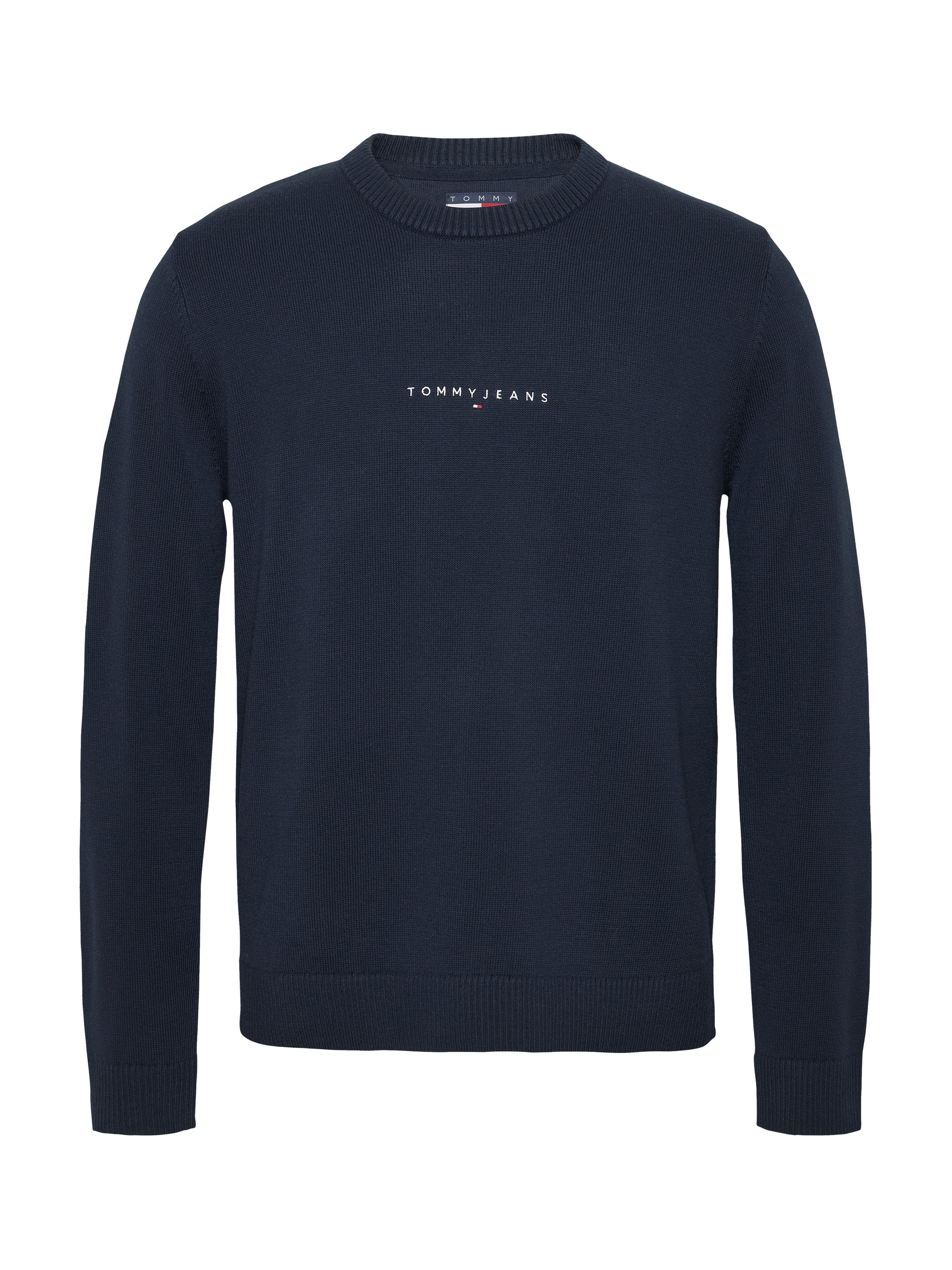 Tommy Jeans Strickpullover »TJM LINEAR SMALL CHEST SWEATER«, mit Logoschriftzug