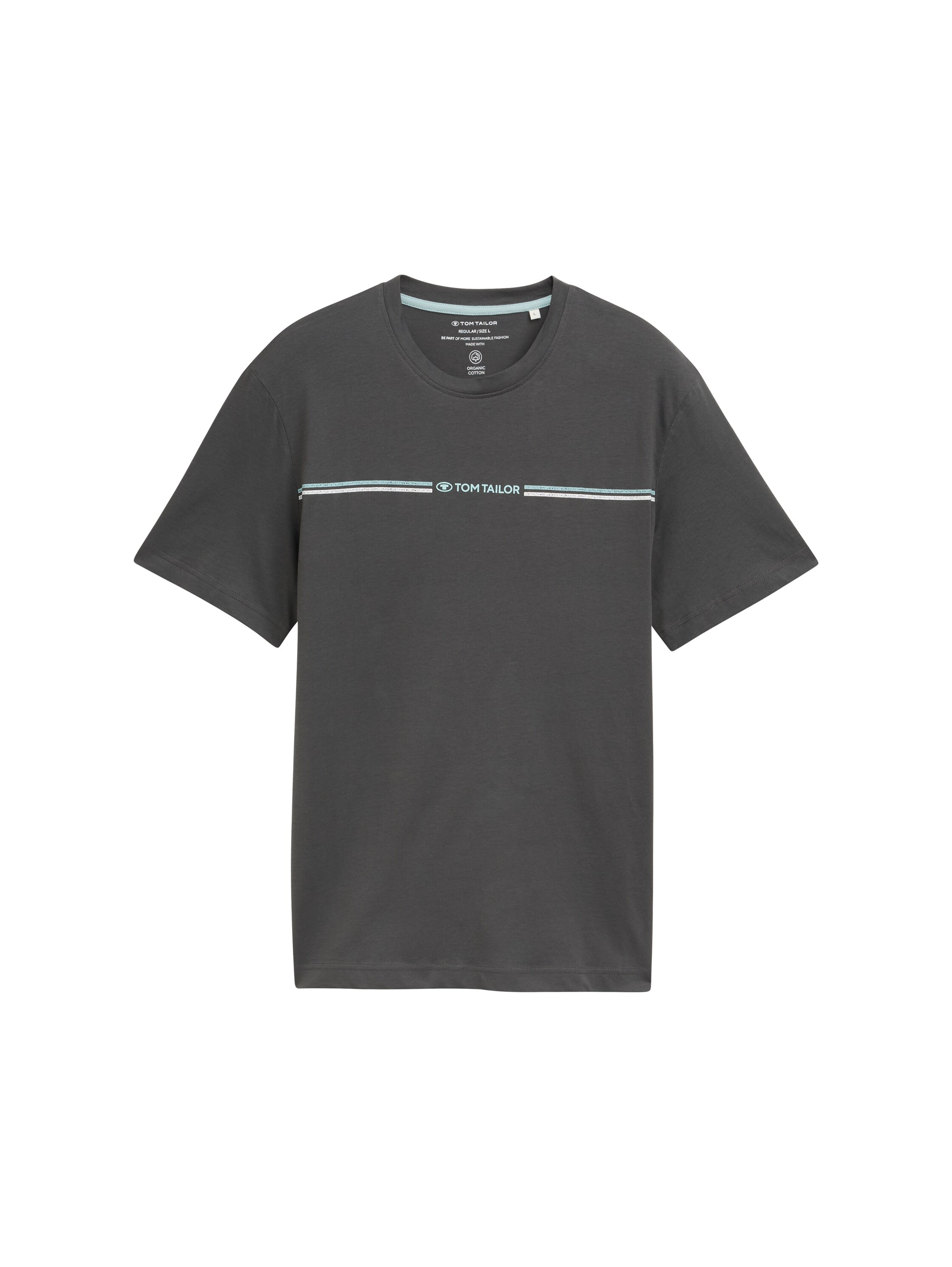 TOM TAILOR T-Shirt mit Logofrontprint