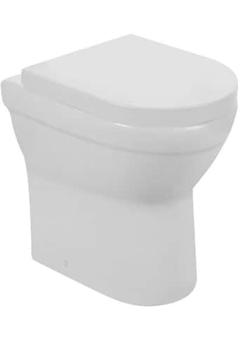 Tiefspül-WC »Cozy«, (Set), Stand-WC erhöht inkl. WC-Sitz