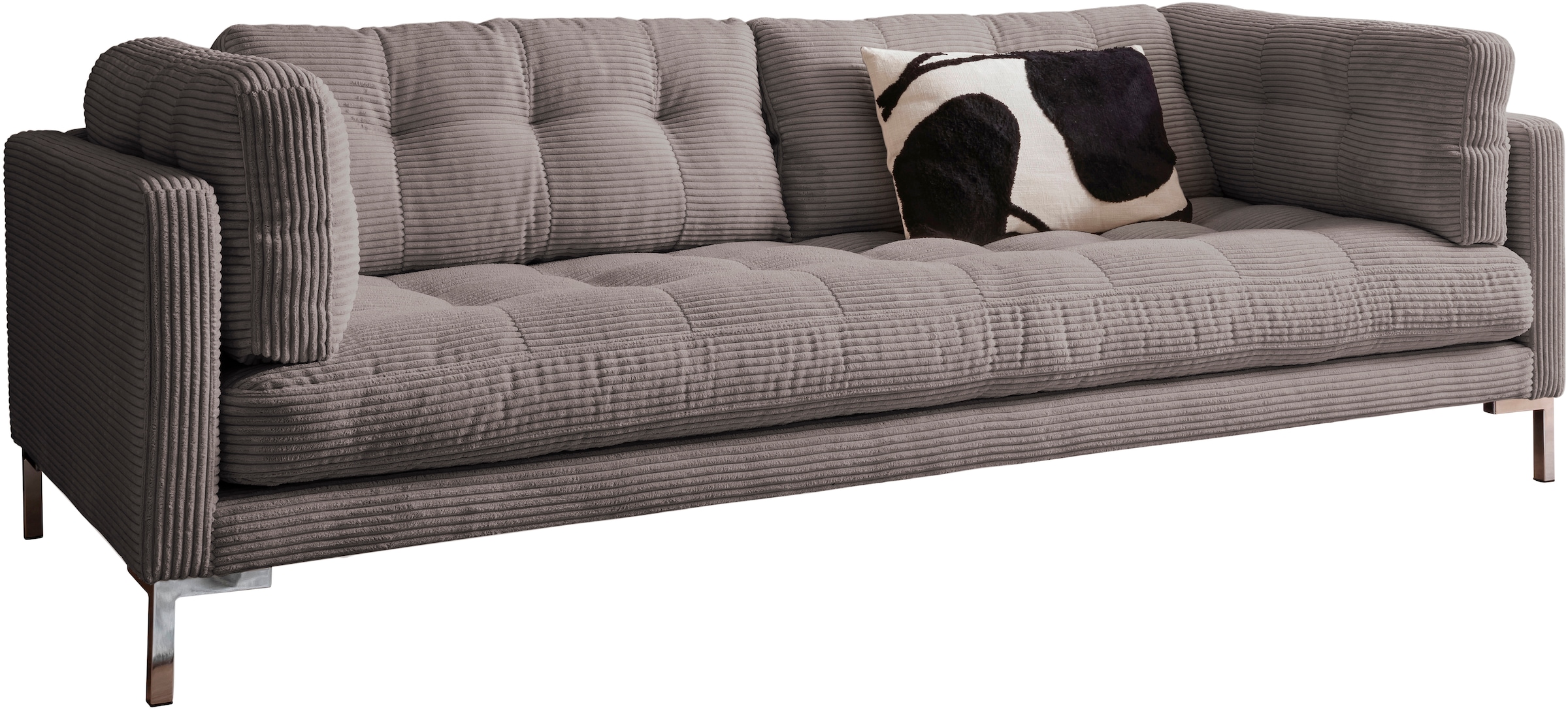 Trends by HG 3-Sitzer »Landau«, in Cord-Stoff mit Metallfuß