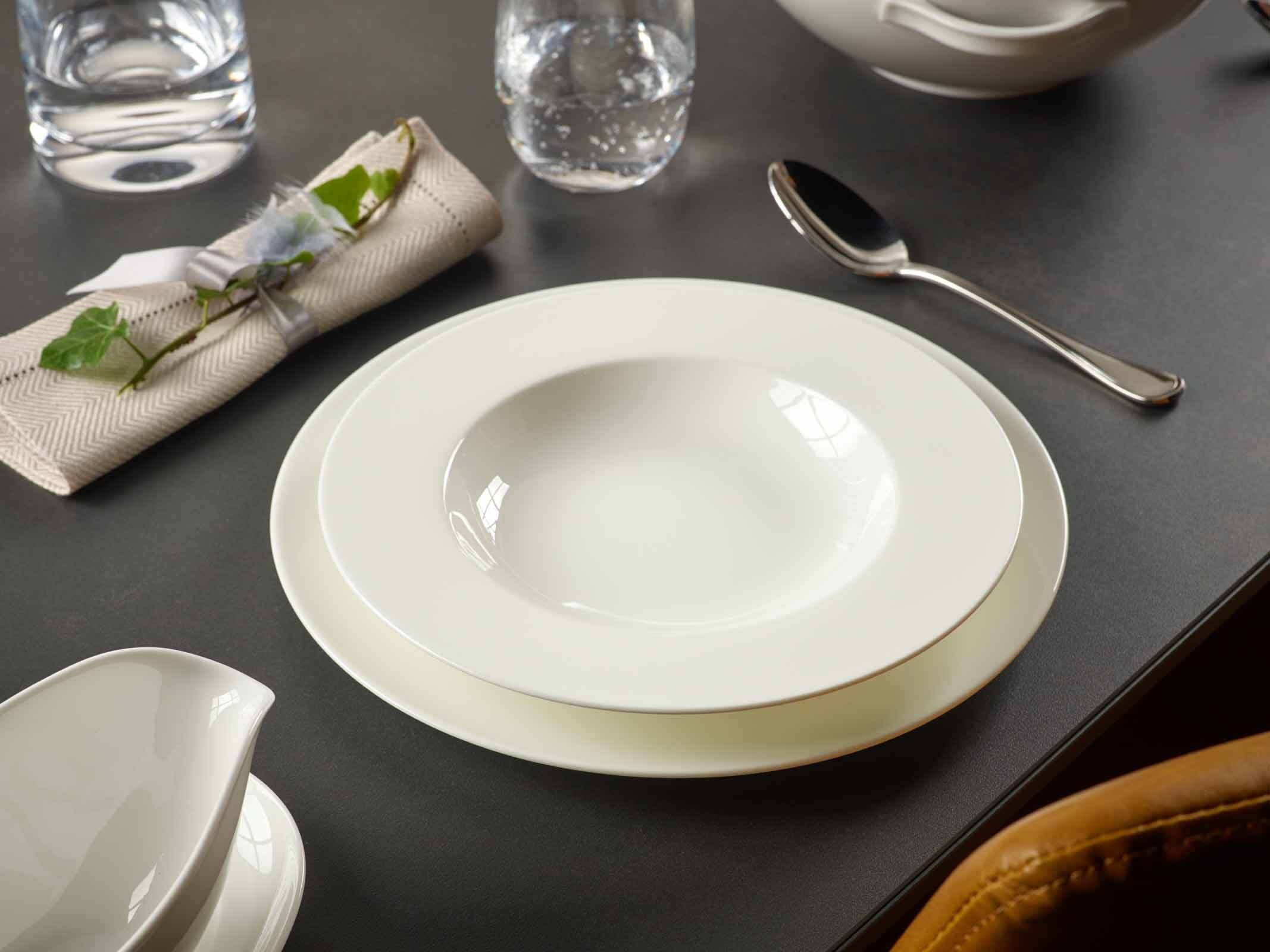 Villeroy & Boch Suppenteller »Suppenteller Anmut ø 24,8 cm 6er Set weiß« günstig online kaufen