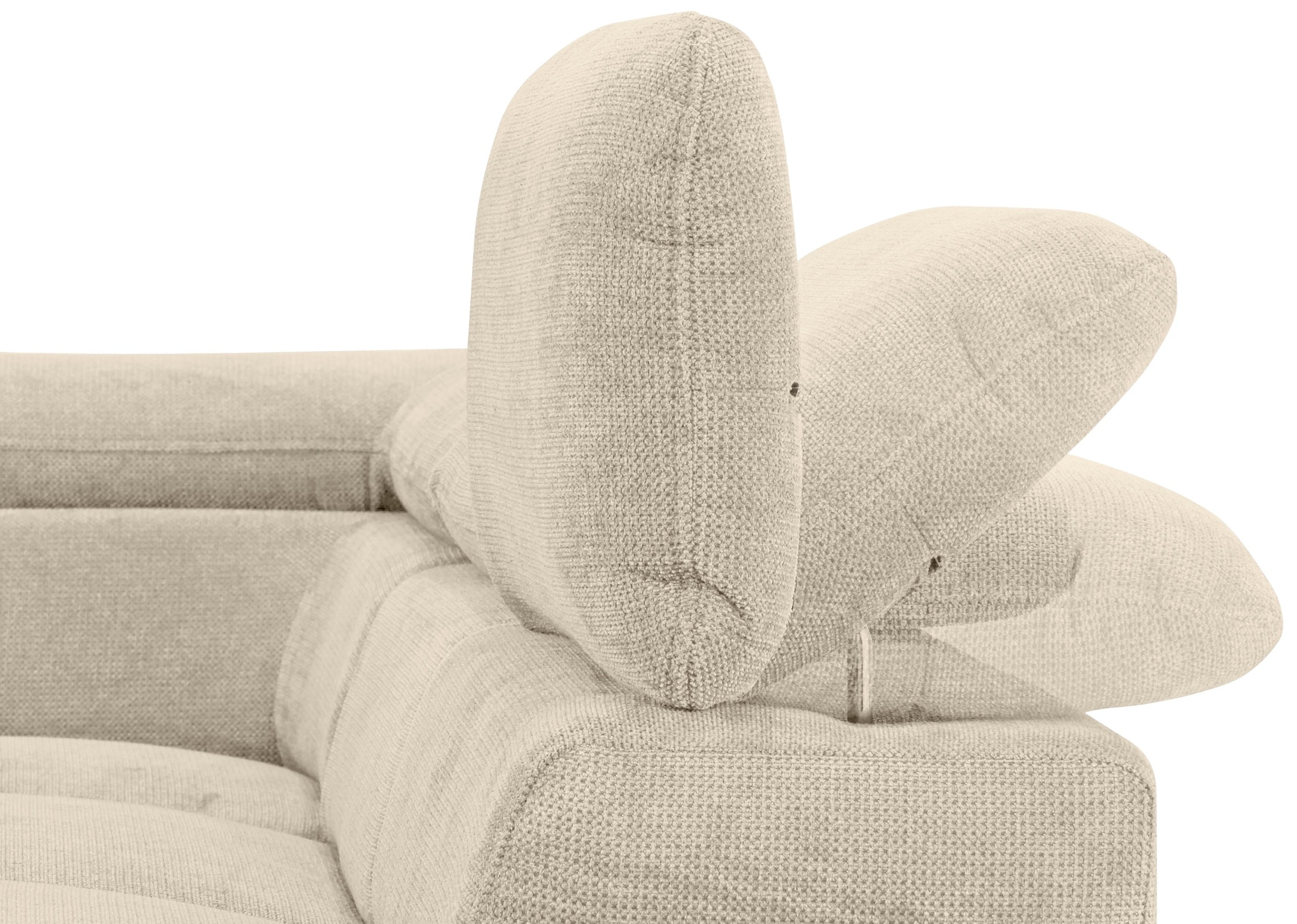 Home affaire Ecksofa »Alberto L-Form«, mit Kopfteilverstellung, wahlweise mit Bettfunktion