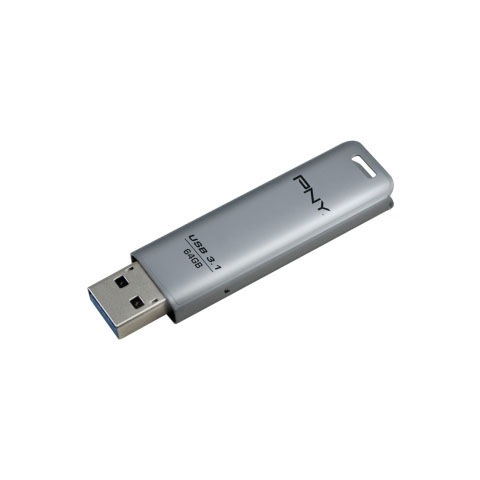 PNY USB-Stick »Elite Steel 32GB«, (USB 3.2 Lesegeschwindigkeit 20 MB/s)