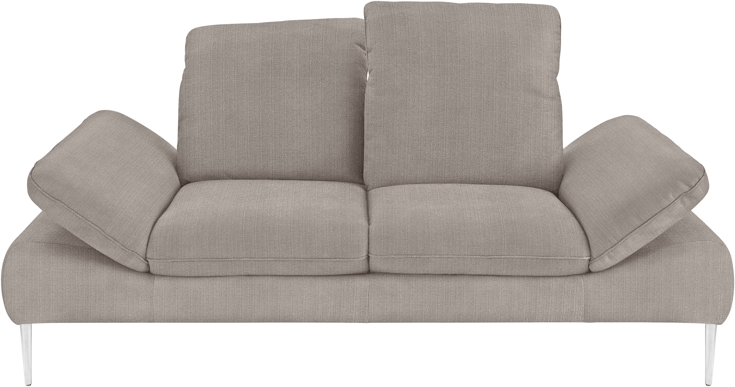 W.SCHILLIG 2,5-Sitzer »enjoy&MORE«, mit Sitztiefenverstellung, Füße Chrom glänzend, Breite 232 cm