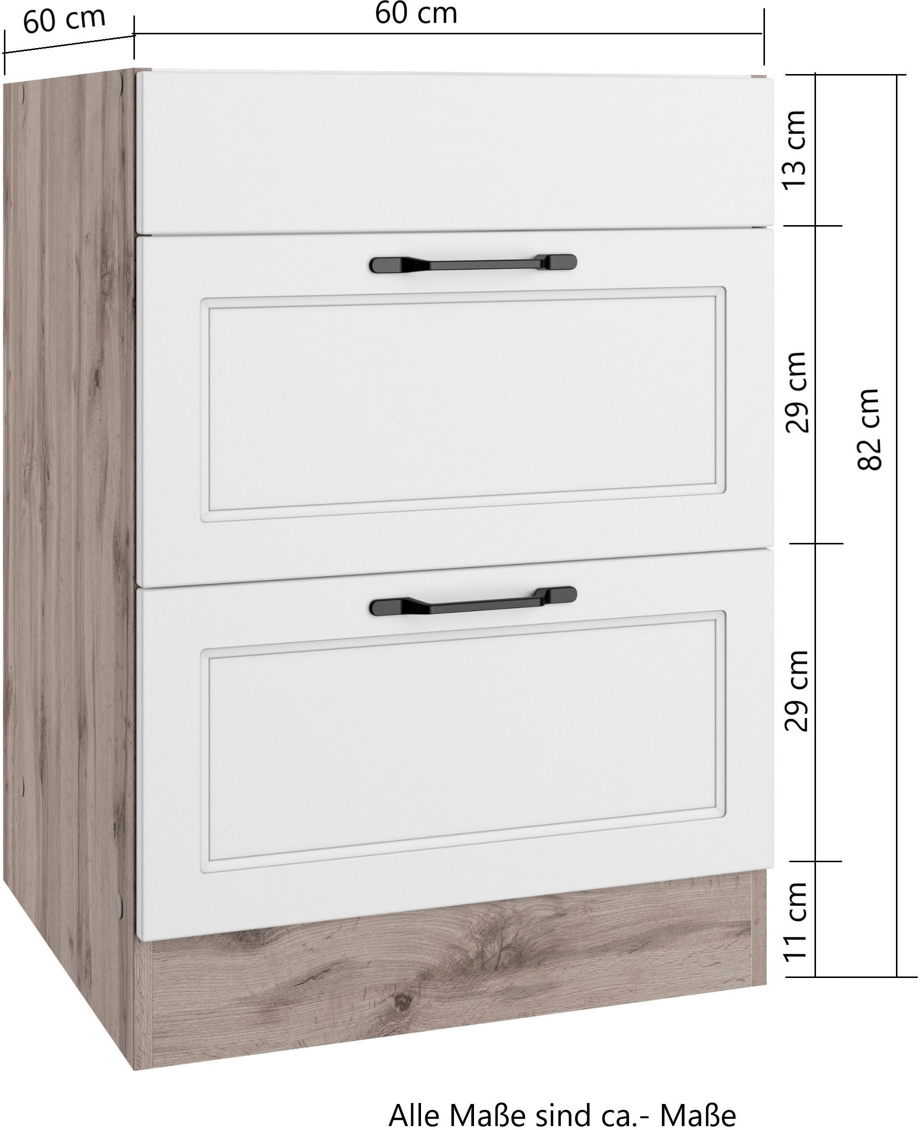 KOCHSTATION Kochfeldumbauschrank »KS-Lana«, Breite 60 cm