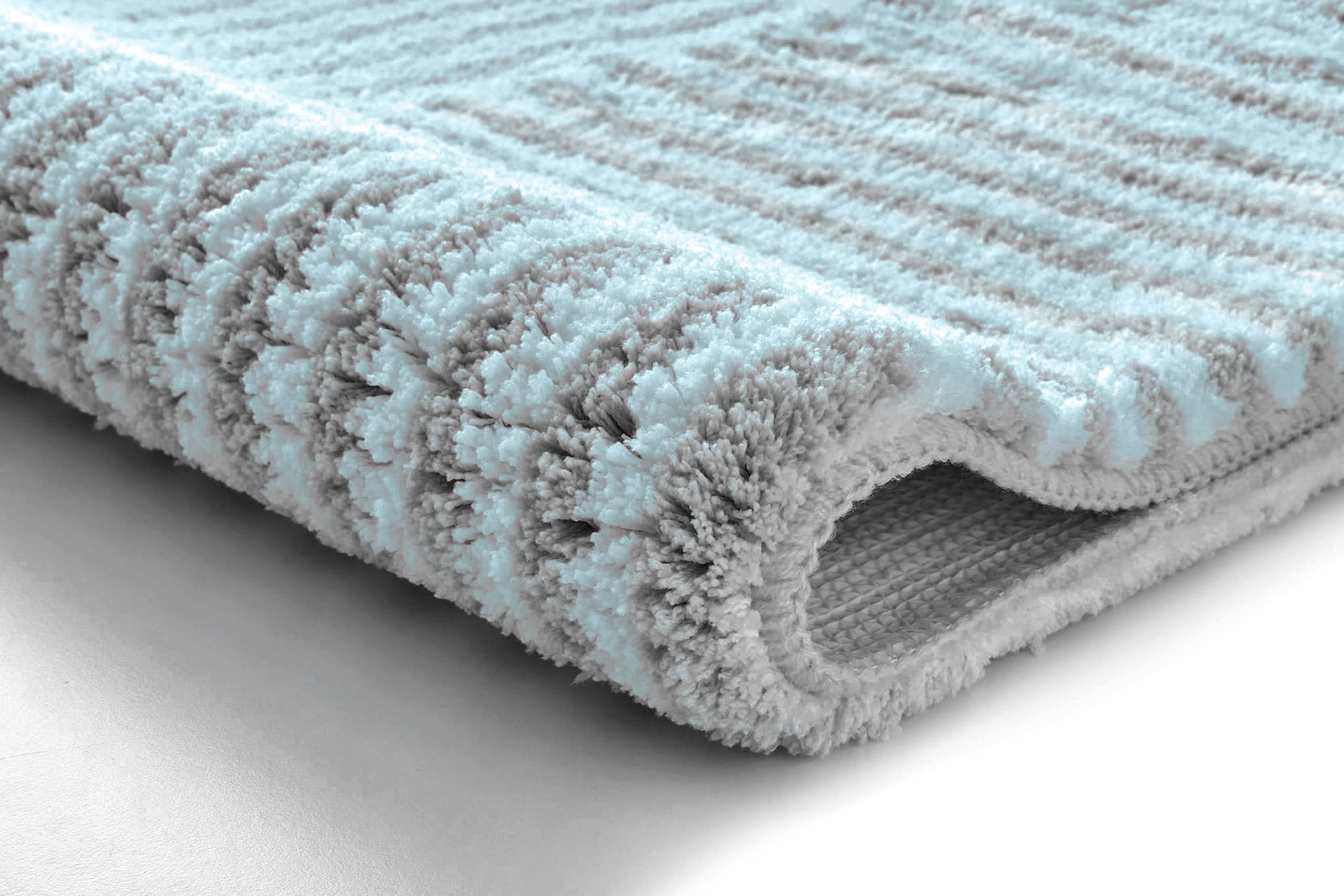 Kleine Wolke Badematte »Chelsea«, rutschhemmend beschichtet, fußbodenheizungsgeeignet, Badteppich, modernes Design, gestreift