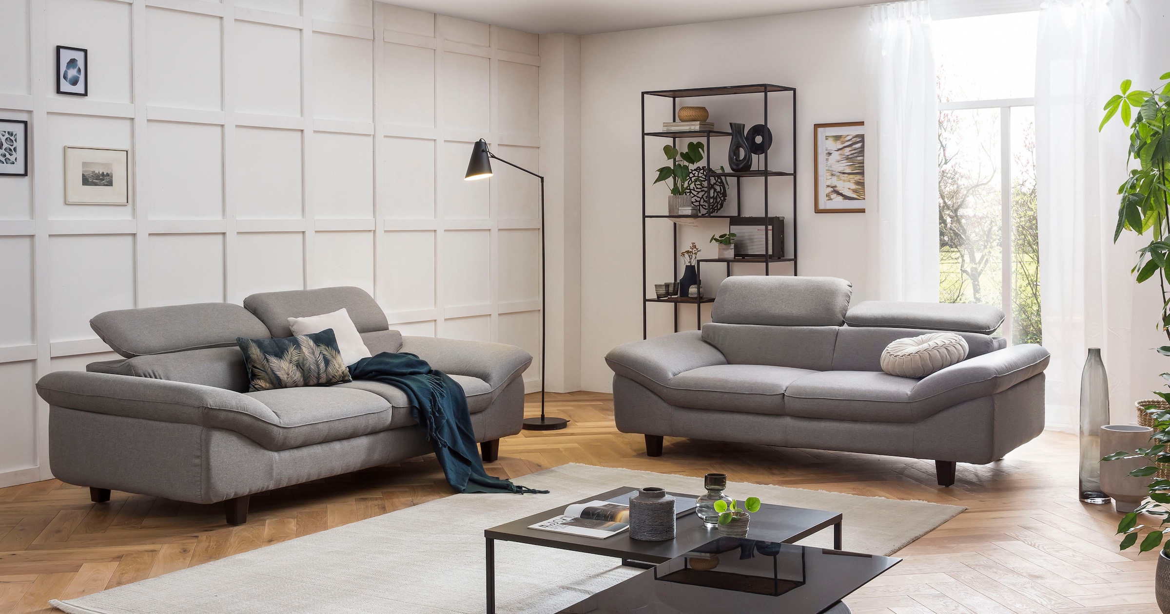 Home affaire 2-Sitzer »Pilot«, Big-Sofa mit Kopfteilverstellung